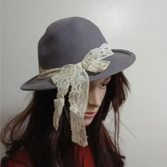 Other Vintage 60s/70s gray wool felt‎ hat Size ONE SIZE - 1 Thumbnail