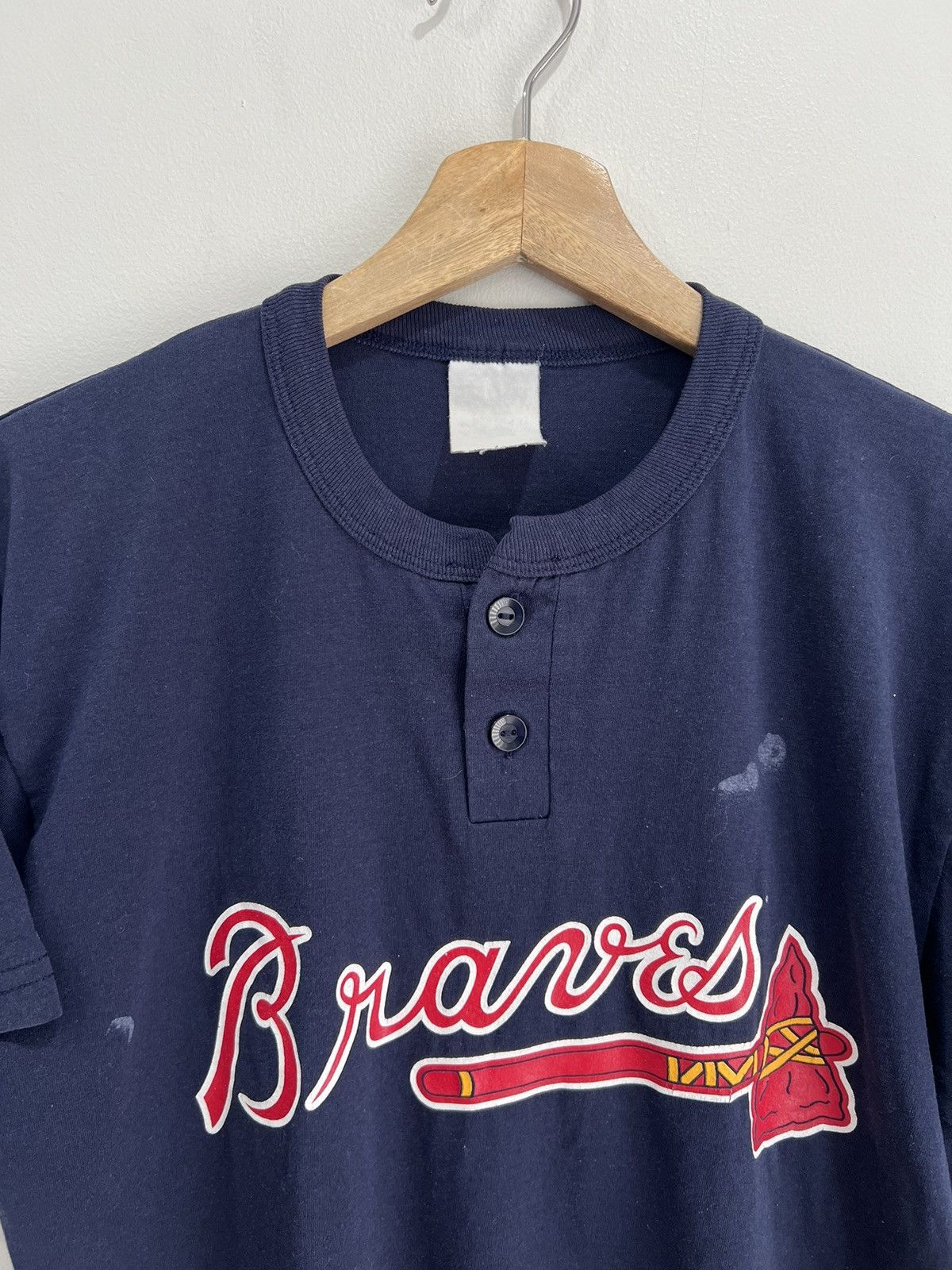 Vintage Vintage Atlanta Braves Tee shirt Size US L / EU 52-54 / 3 - 3 Thumbnail