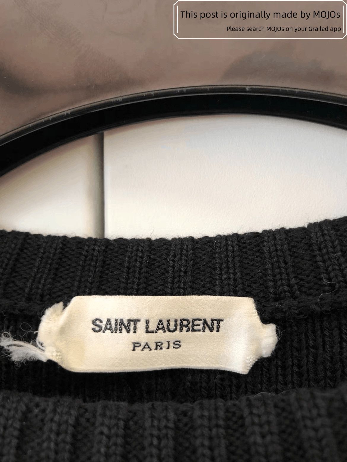 Saint Laurent Paris Saint Laurent Paris Rivet Neck Knitwear Size US XS / EU 42 / 0 - 6 Thumbnail