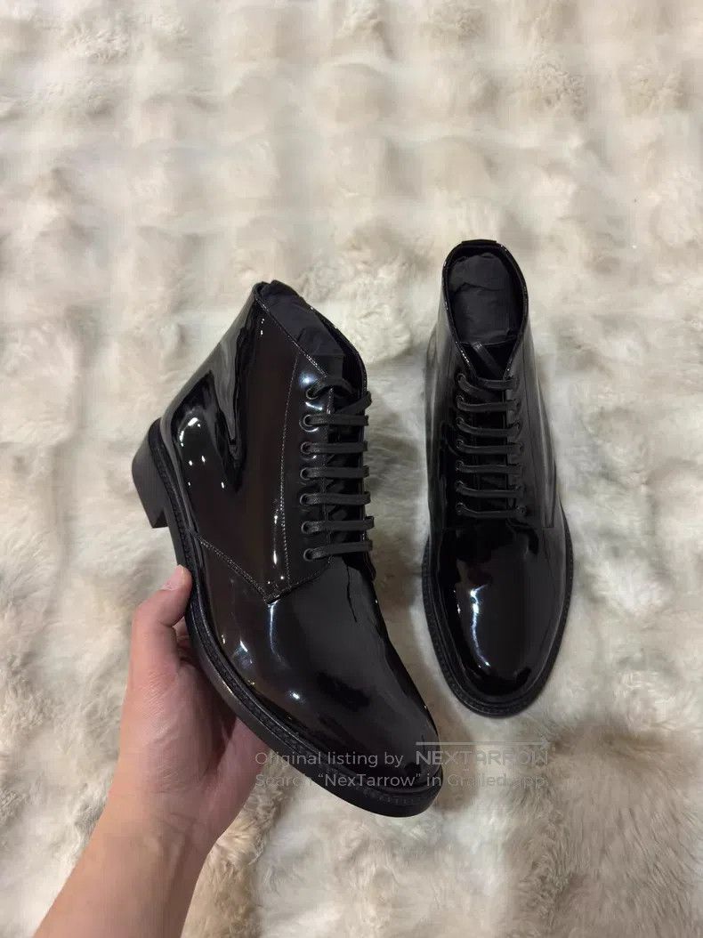 Saint Laurent Paris Saint Laurent Paris Men's Lace-up Boots Size US 8 / EU 41 - 3 Thumbnail