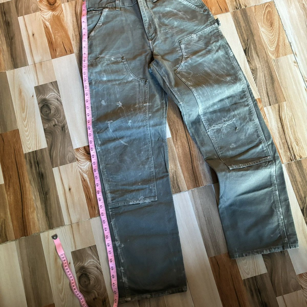 Carhartt Crazy Vintage Faded Carhartt Double Knee Pant Size US 30 / EU 46 - 10 Thumbnail