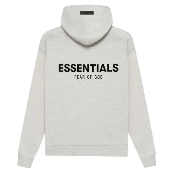 image of Fear Of God Essentials Hoodie in Light Oatmeal, Men's (Size XS)