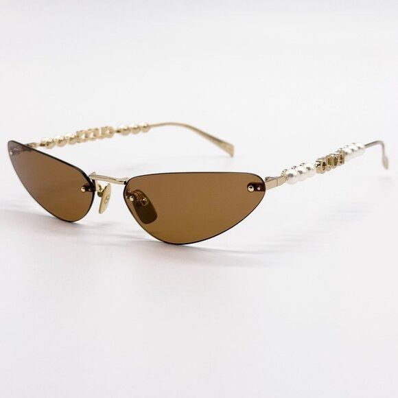 Gucci NEW GUCCI GG1920S 003 SUNGLASSES GOLD WOMEN CAT EYE EYEWEAR Size ONE SIZE - 10 Thumbnail