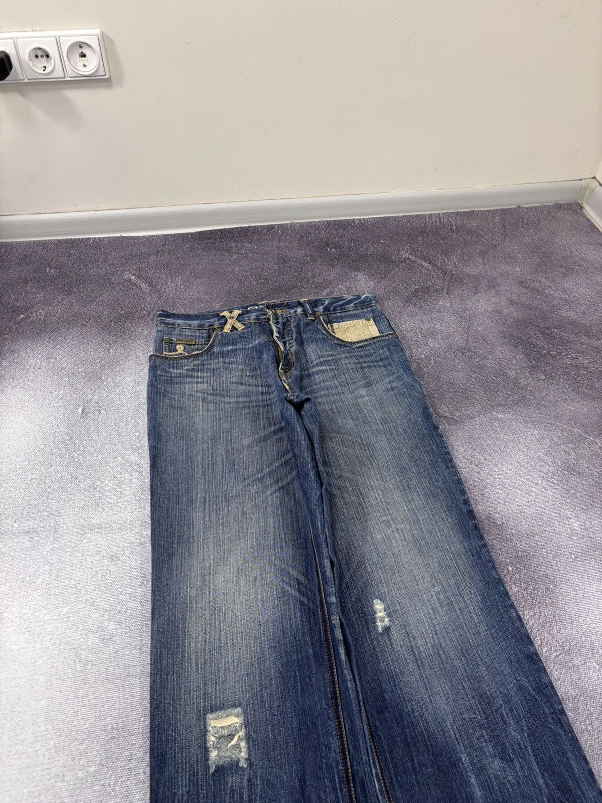 LRG Vintage Lifted Research Group LRG Blue Baggy Denim Jeans Size US 32 / EU 48 - 9 Thumbnail