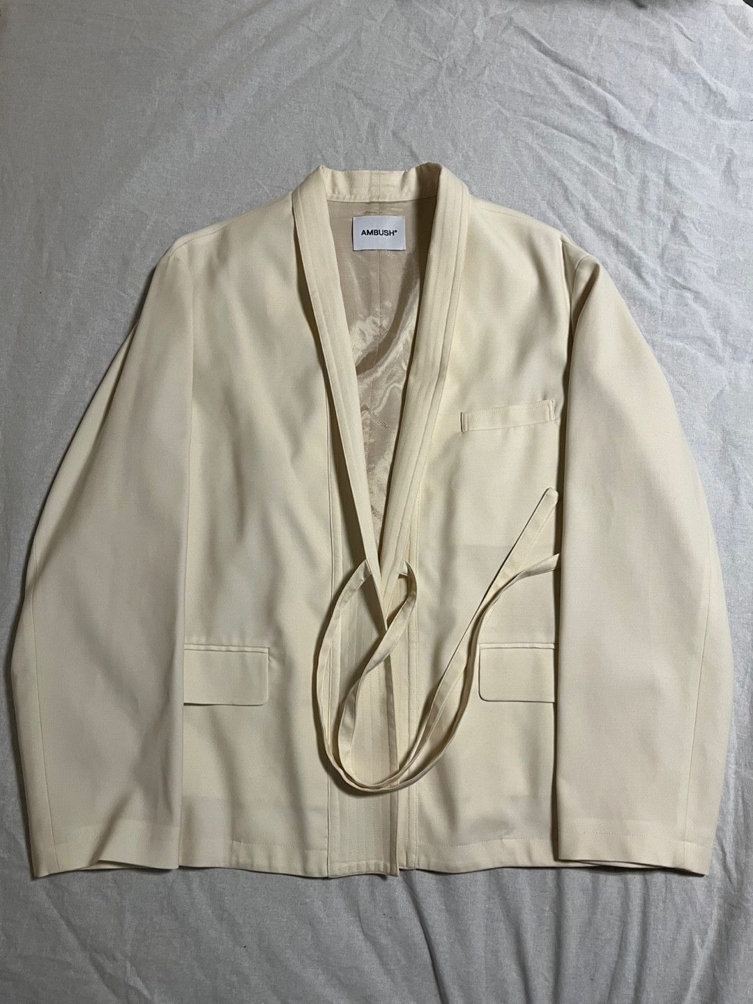 Ambush Design Kimono strap blazer jacket / ivory cream Size 48R - 1 Thumbnail