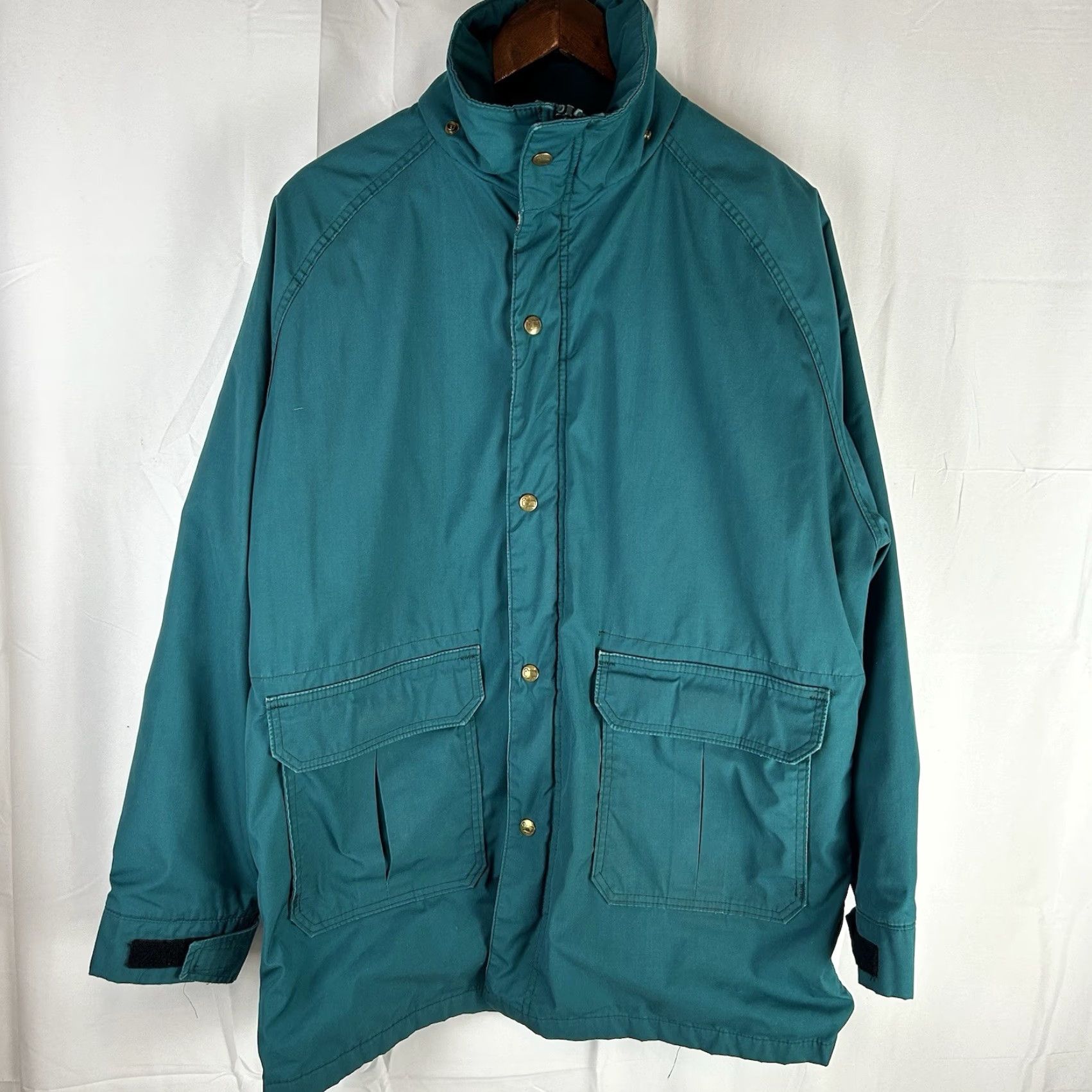 Vintage VINTAGE Woolrich Jacket Mens L Teal Parka Wool Blanket Lined 80s USA Made Chore Size US L / EU 52-54 / 3 - 3 Thumbnail