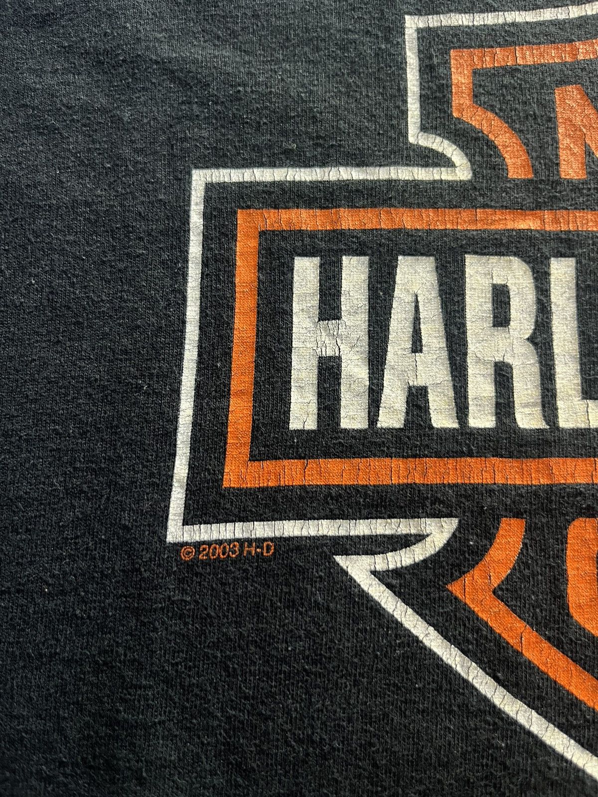 Harley Davidson Vintage Harley-Davidson Big logo 2003’s H-D Tshirt Size US XL / EU 56 / 4 - 6 Thumbnail