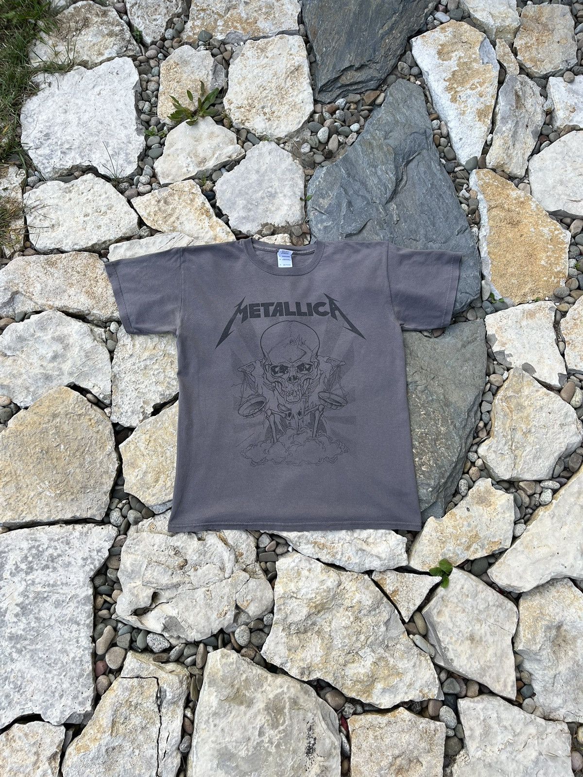Vintage Metallica pushead boris washed y2k skull tee t-shirt