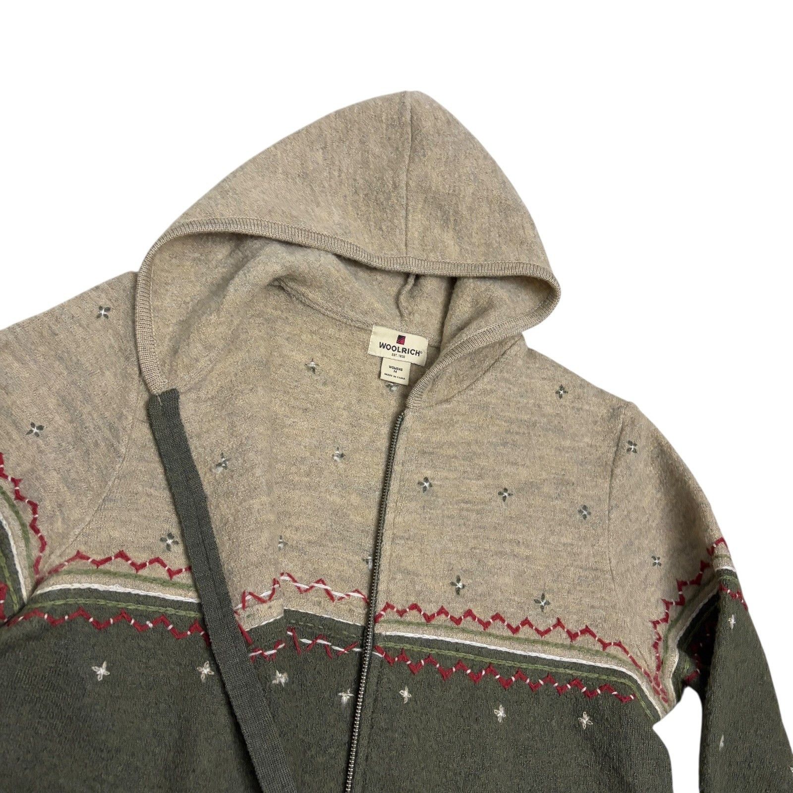 Woolrich Woolen Mills WOOLRICH 100% Wool Light Hooded Jacket Womens Medium Size M / US 6-8 / IT 42-44 - 4 Thumbnail