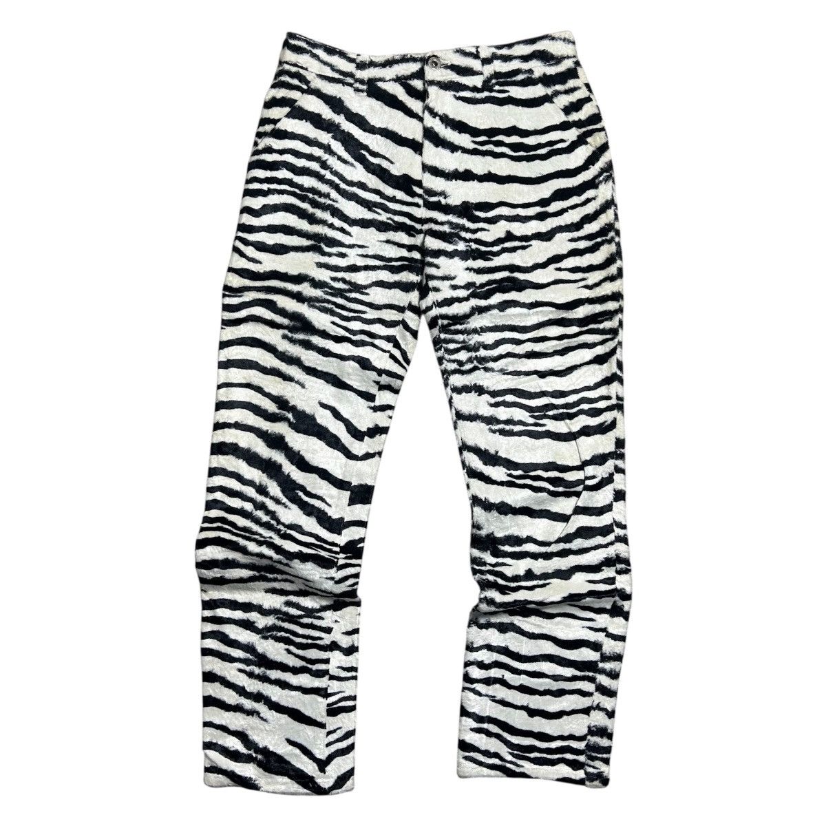 Hysteric Glamour Vintage Pants y2k Hysteric Glamour Stripe BlackWhite Velvet Size US 28 / EU 44 - 1 Thumbnail