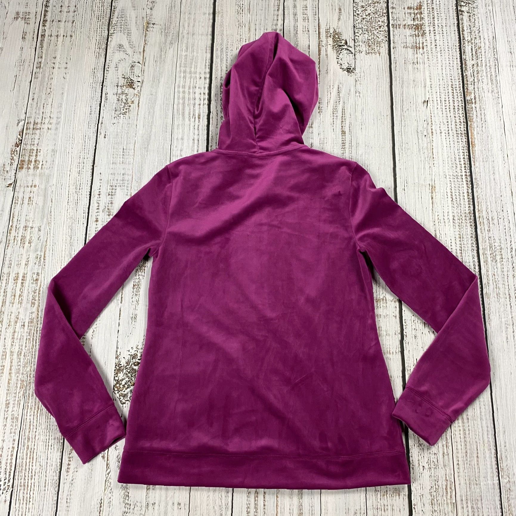 Lilly Pulitzer Lilly Pulitzer Velour Zip Up Hoodie Bordeaux Berry Full Zip XS Soft Women Velour Full Zip, Pockets, Solid, 멋 Size XS / US 0-2 / IT 36-38 - 6 Thumbnail