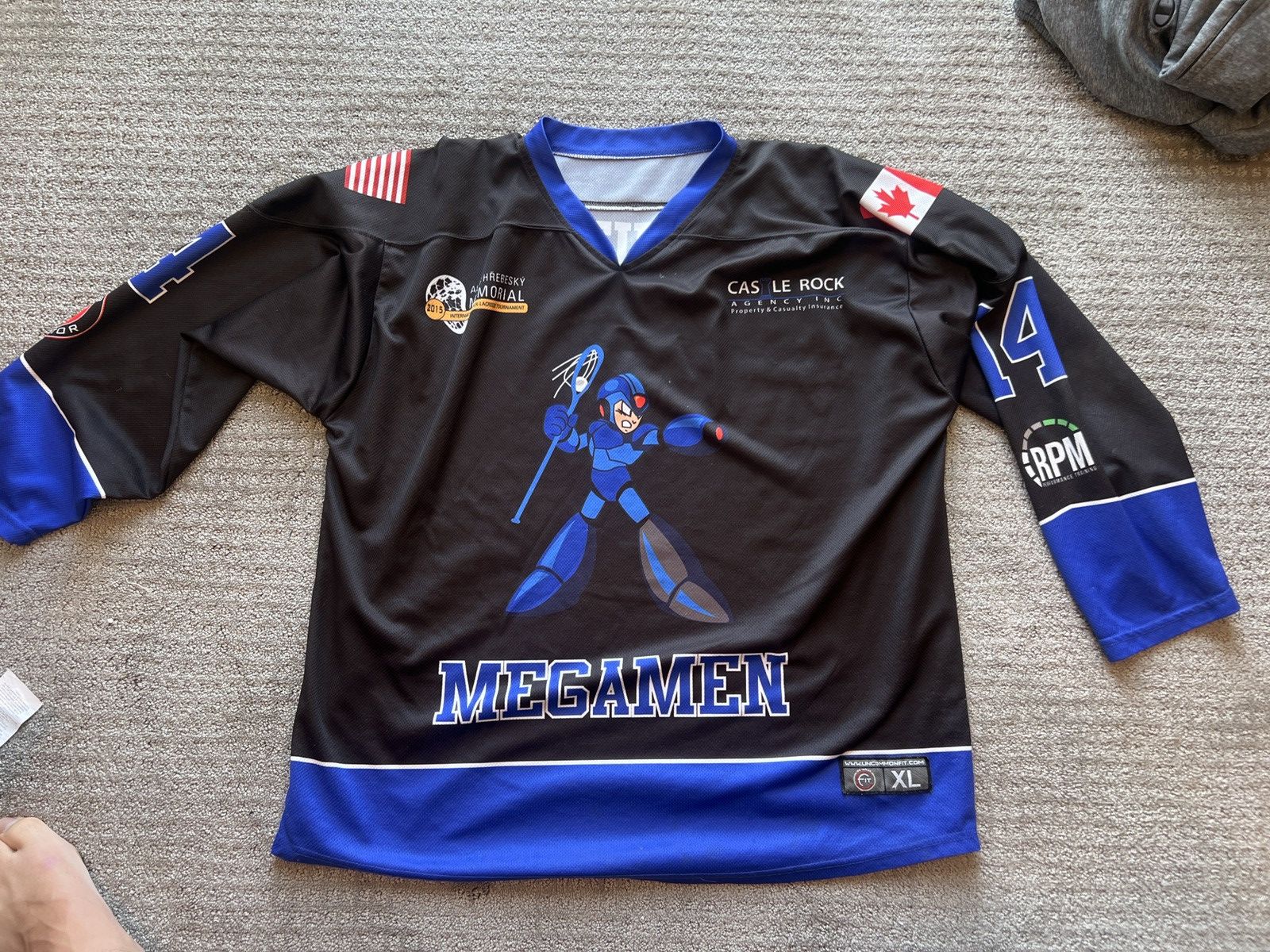 Nintendo Megamen Hockey Jersey Size US XL / EU 56 / 4 - 1 Thumbnail