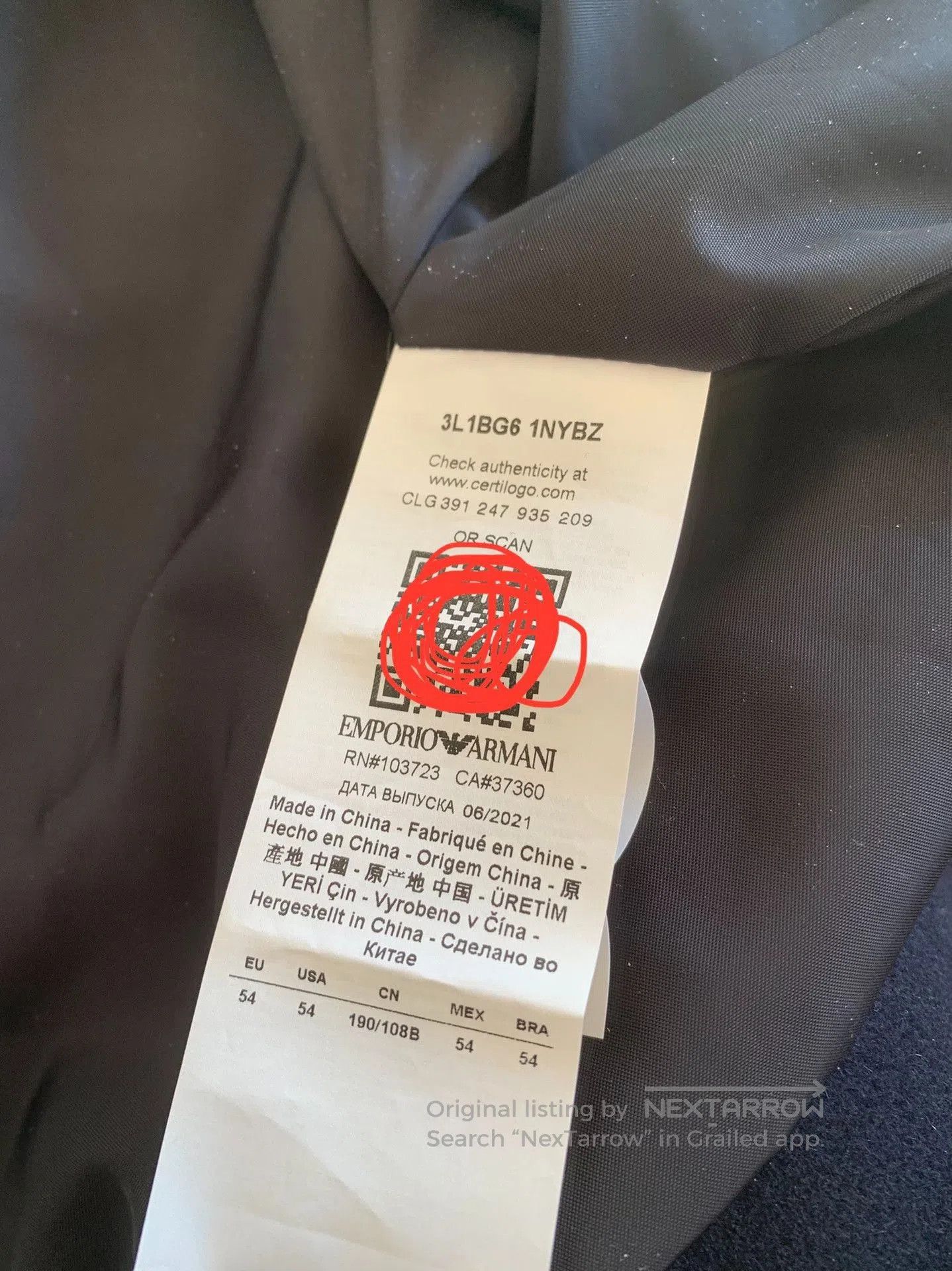Emporio Armani Emporio Armani Cashmere Wool Jacket. Size US L / EU 52-54 / 3 - 6 Thumbnail