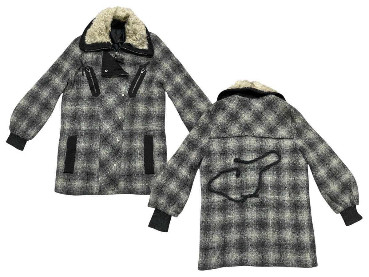 If Six Was Nine 2000s IF SIX WAS NINE STYLE WOOL LONG JACKET FUR COLLAR Size US S / EU 44-46 / 1 - 1 Thumbnail