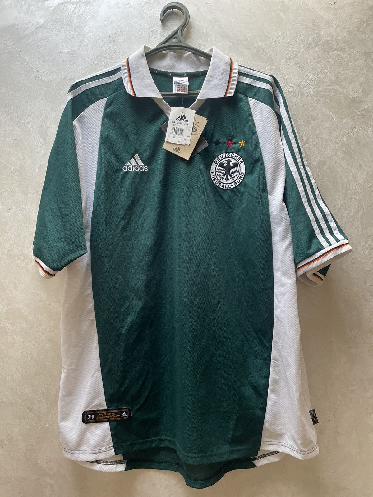 Adidas × Vintage 2000-02 Germany Away football shirt soccer jersey Size US XXL / EU 58 / 5 - 1 Thumbnail