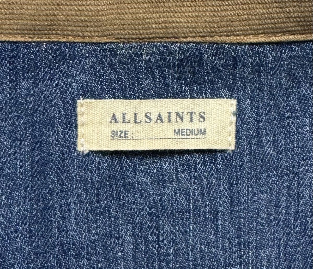 Allsaints Allsaints Distressed Denim Button Jacket Size US M / EU 48-50 / 2 - 15 Thumbnail