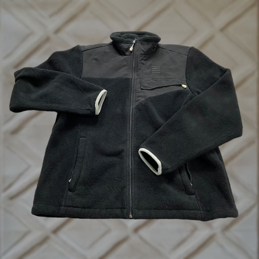 Lands' End Lands' End Fleece Jacket Womens M Black Full Zip Pockets High Neck Outdoor Jacket Size M / US 6-8 / IT 42-44 - 1 Thumbnail