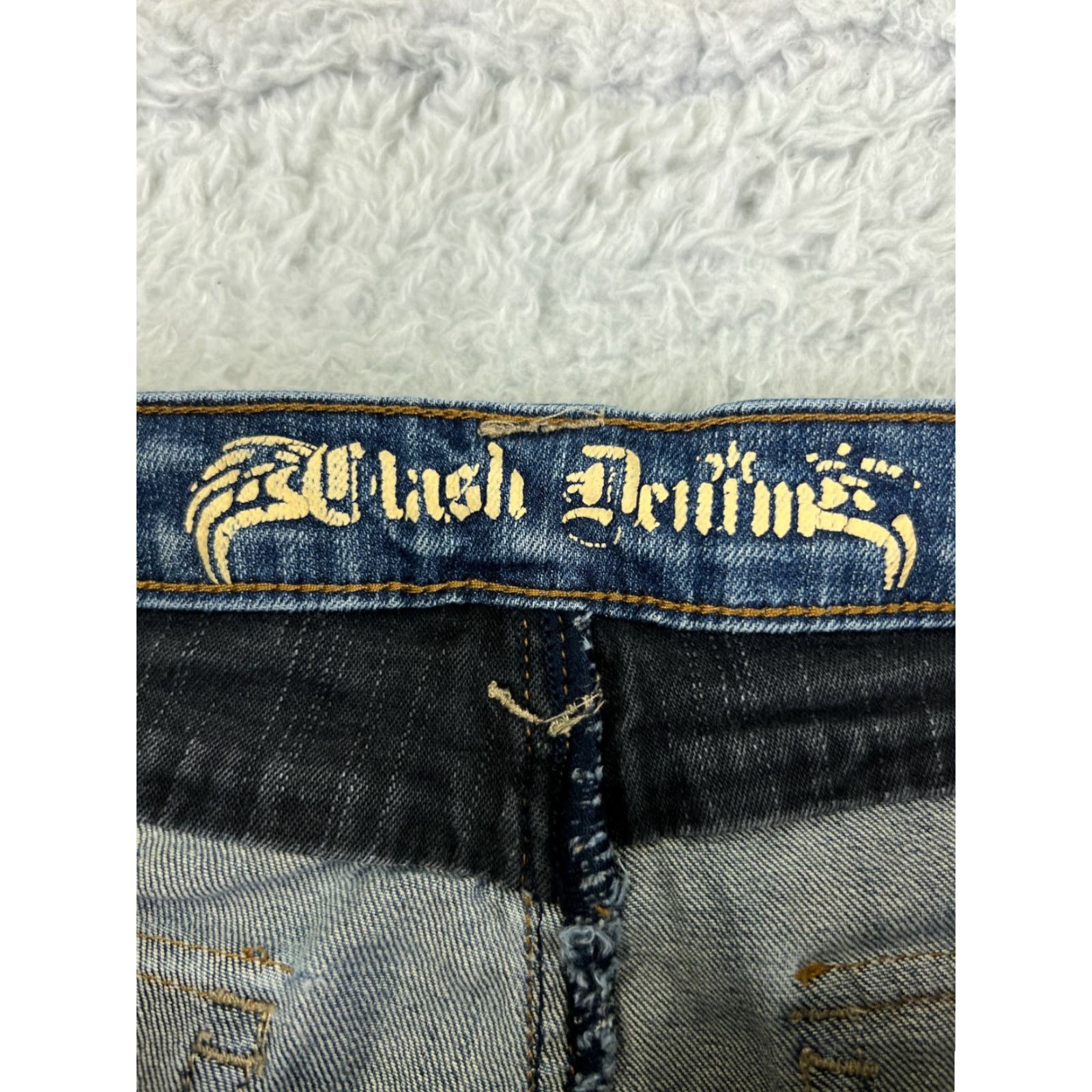 Vintage Clash Jeans Womens 5 Blue Denim Low Rise Skinny Cotton Blend 26x30 City Preppy Stretch 5-Pocket Womens Jeans Size 27" / US 4 / IT 40 - 6 Thumbnail