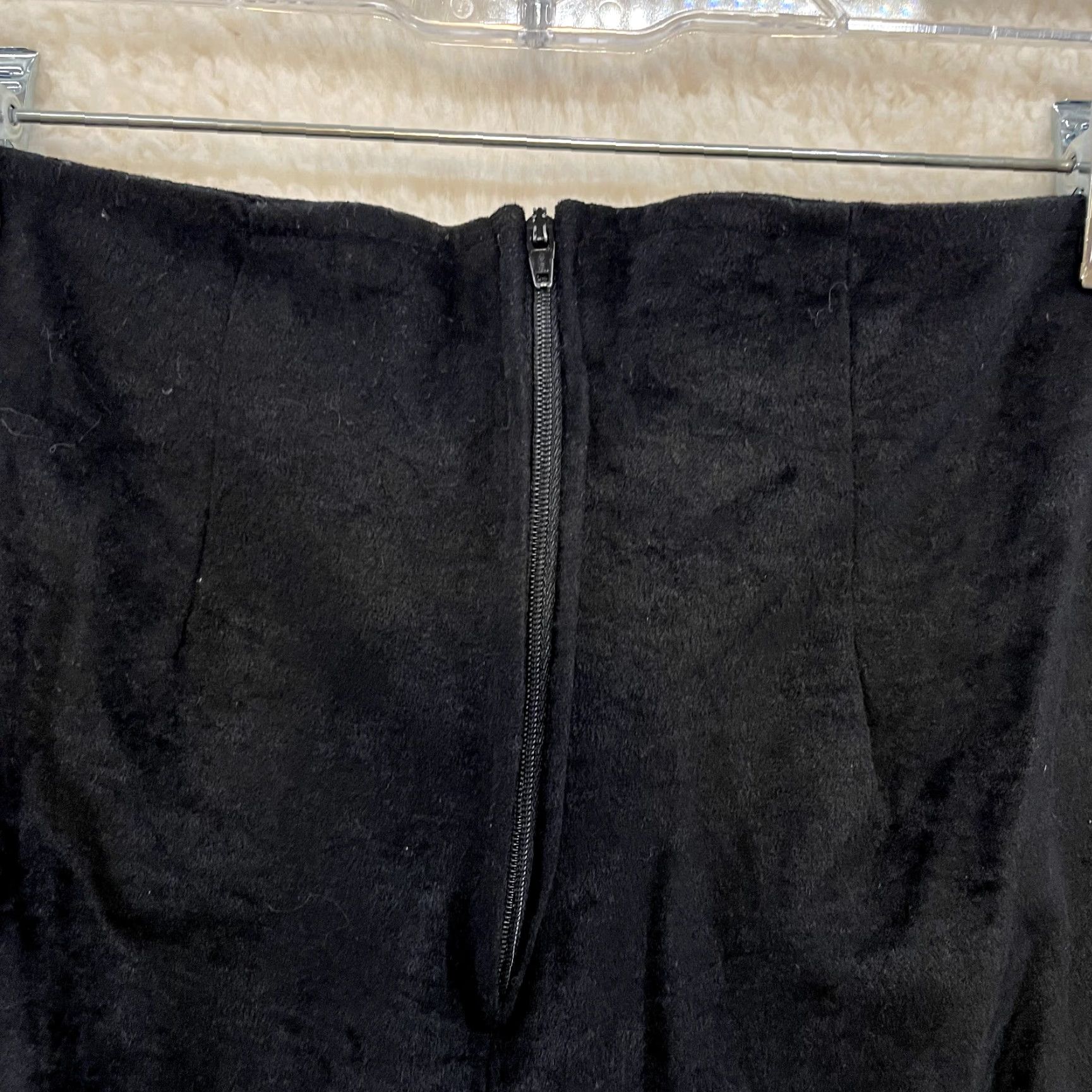 Vintage 90s Y2K Vintage Black Faux Suede High Waisted Bootcut Flare Pants - 00/0 XS, Women, 30 Inseam, Glam Rock Look, E.Y.E Size 25" / US 0 / IT 36 - 4 Thumbnail