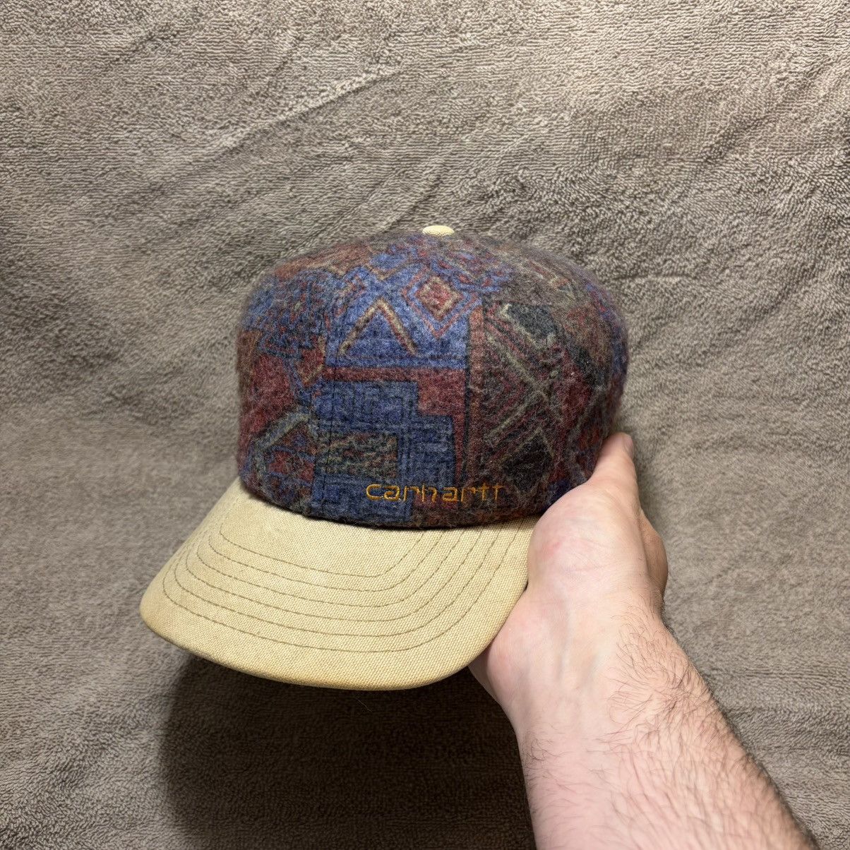 Carhartt Vintage Carhartt Aztec Wool Snapback Hat Southwestern USA Size ONE SIZE - 1 Thumbnail