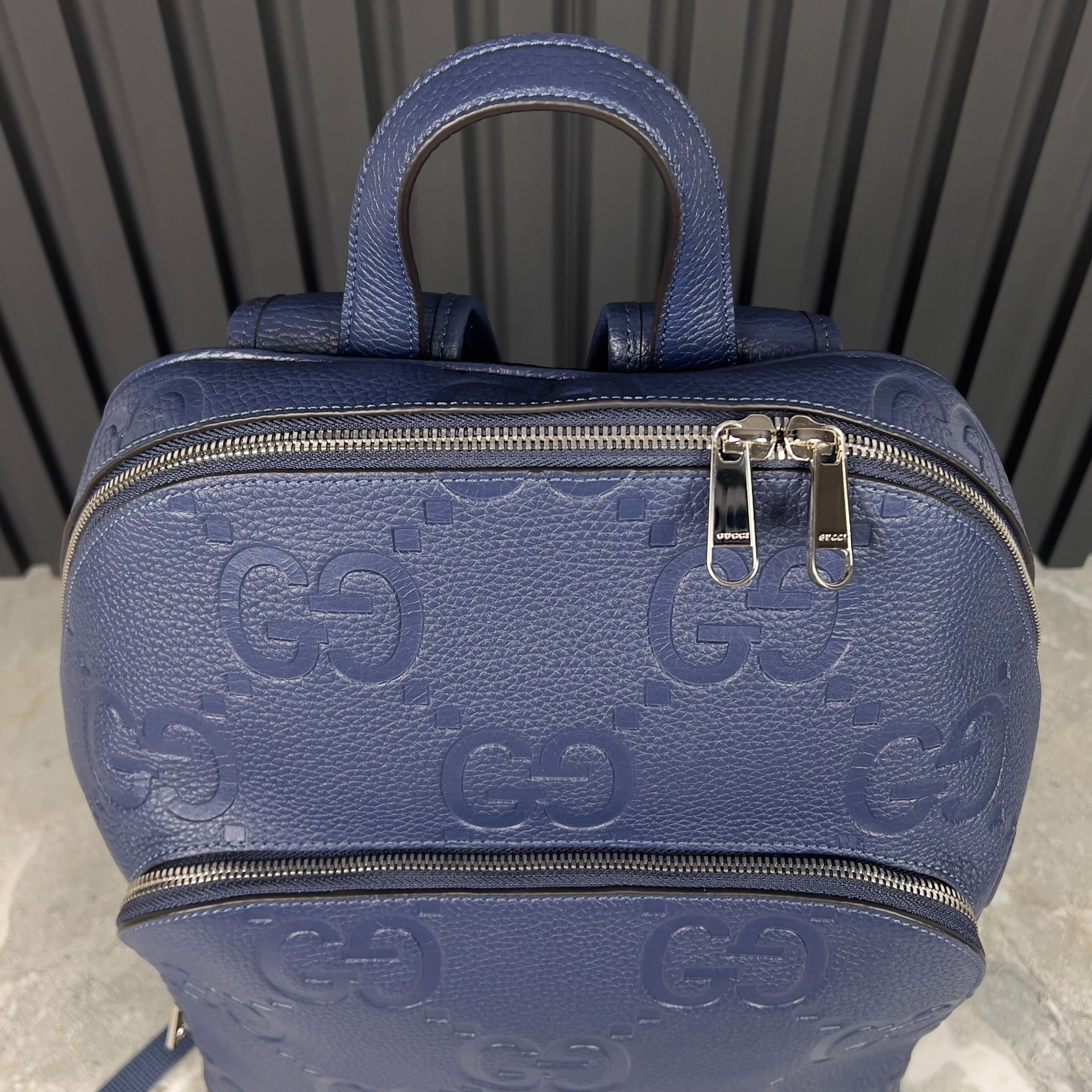 Gucci RRP $3550 Gucci Medium Jumbo GG Backpack Grain Leather Size ONE SIZE - 8 Thumbnail