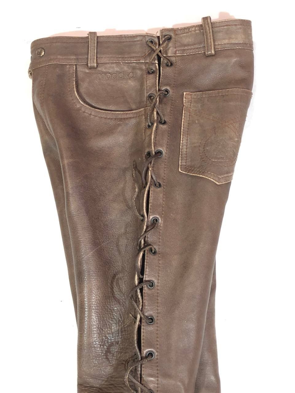 Leather Modeka Racing Moto Leather Pants Vintage Size US 30 / EU 46 - 10 Thumbnail