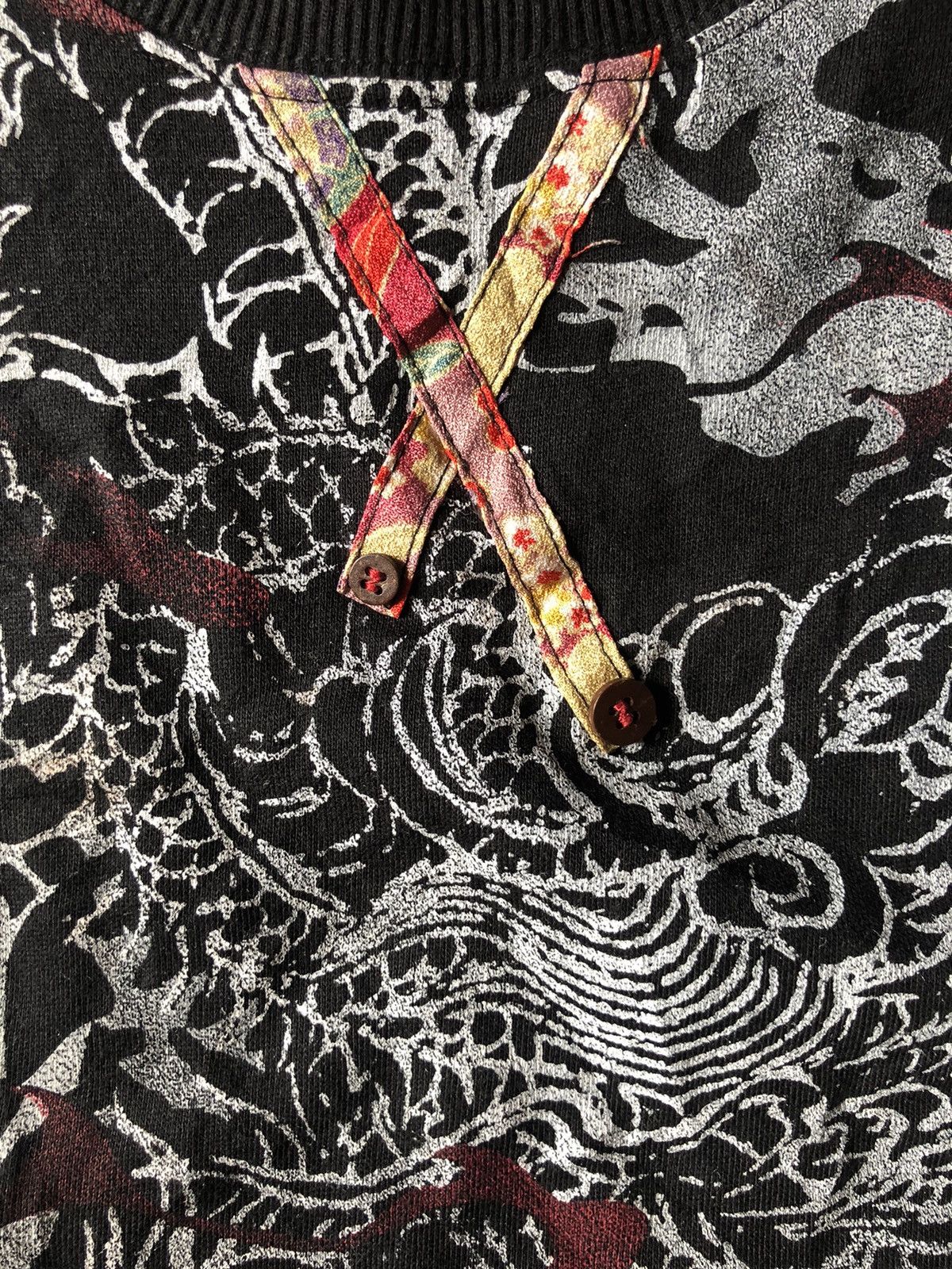 Karakuri Tamashii Y2K Sukajan Dragon Motif fullprint sweatshirt Japanese Myth Size US XL / EU 56 / 4 - 3 Thumbnail