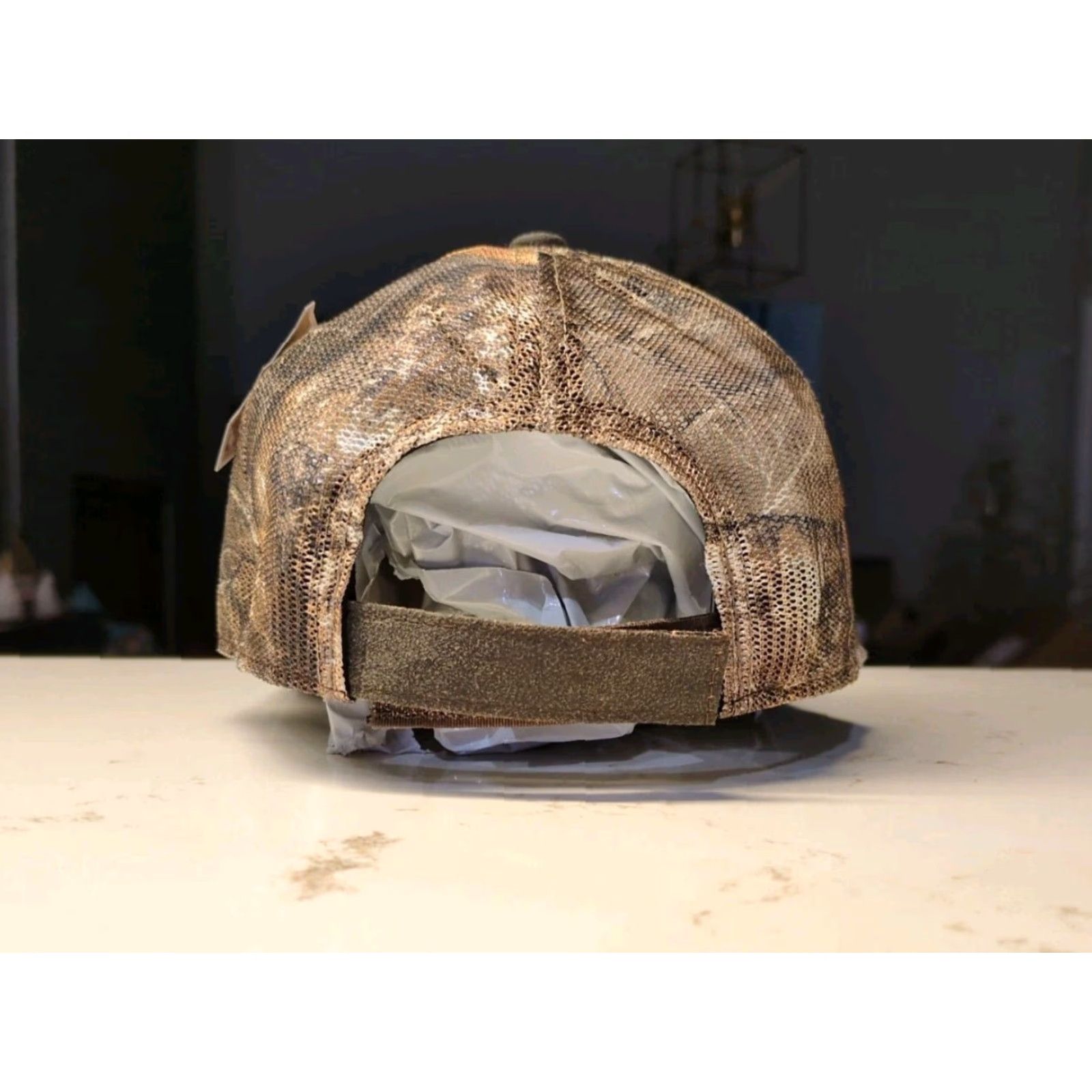 Port Authority Port Authority Hat Adjustable Brown Strapback Camouflage Canvas Cotton Nylon American Conservation Coalition Sports Logo Mens Size ONE SIZE - 6 Thumbnail