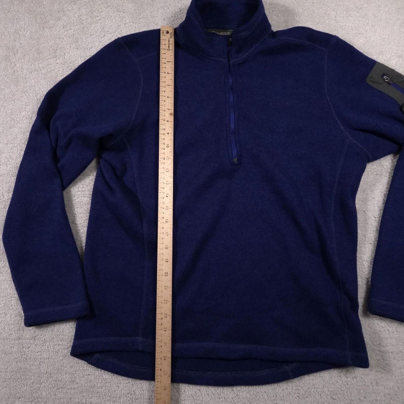 Eddie Bauer Eddie Bauer Pullover Mens Large Blue Fleece Half Zip Outdoor Pocket Polyester Shirt Size US L / EU 52-54 / 3 - 7 Thumbnail