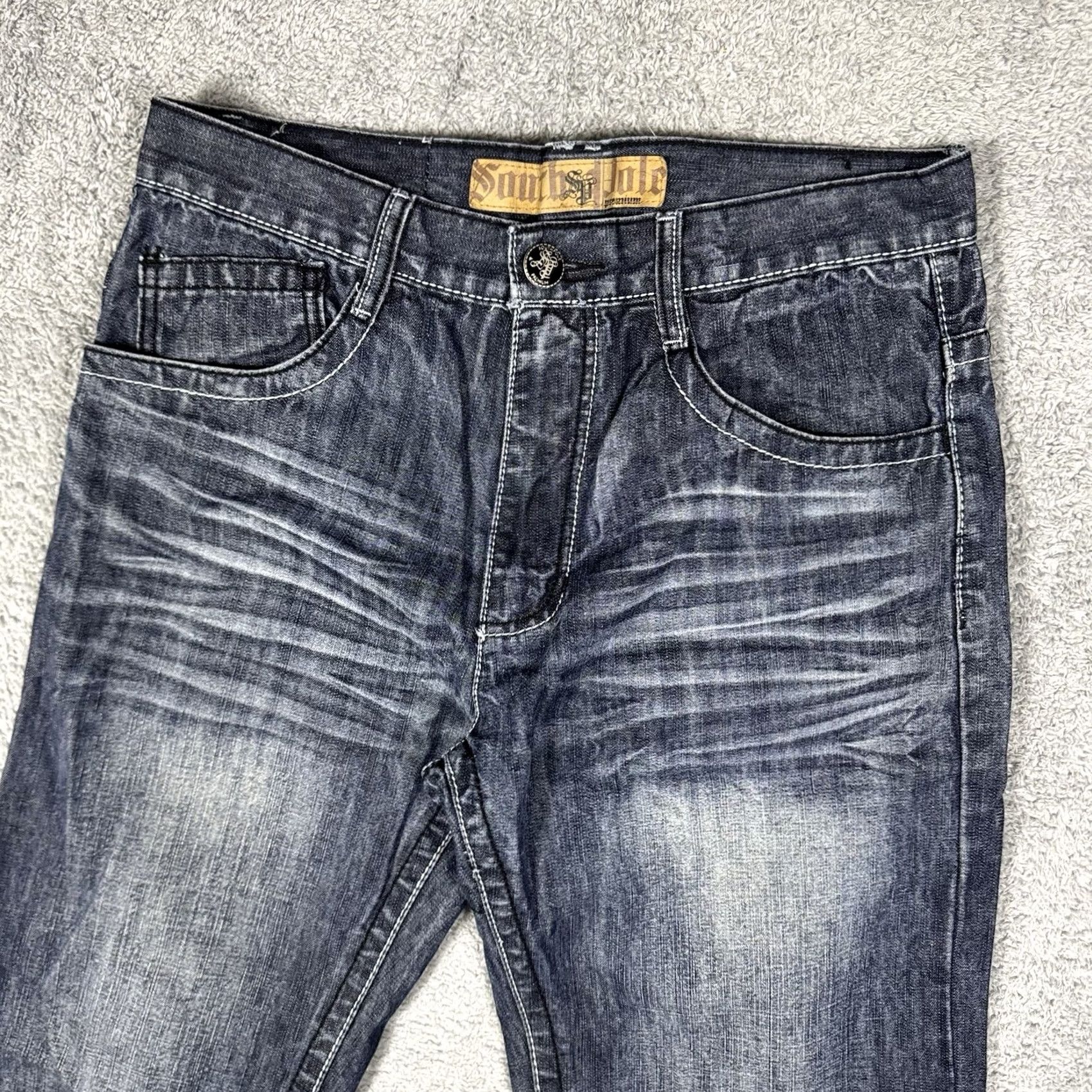 Southpole VINTAGE Southpole Jeans Mens 34x32 Baggy Cyber Y2K 90s Grunge Flap Pock Size US 34 / EU 50 - 6 Thumbnail
