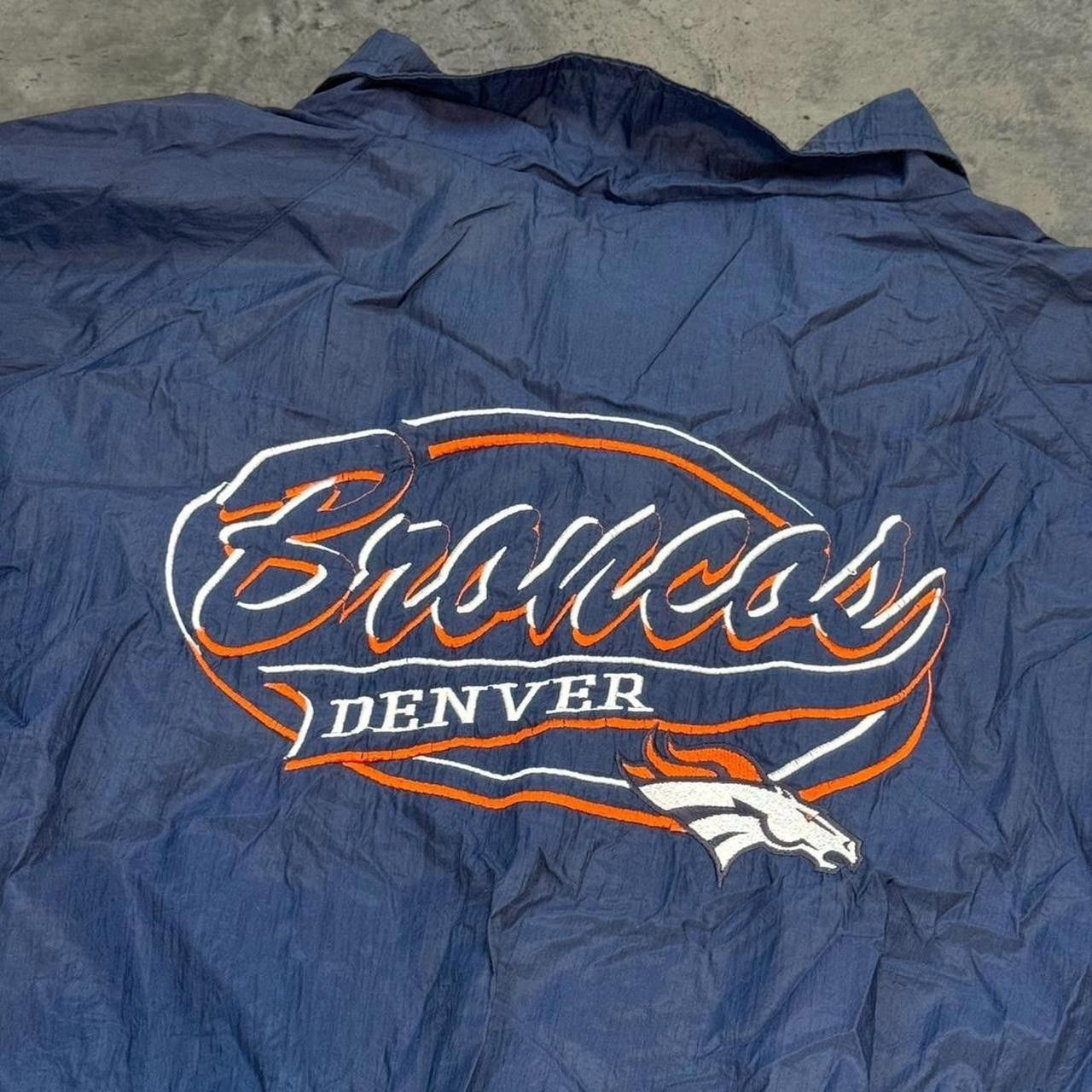 Logo 7 × Vintage Vintage 90s Logo 7 Denver Broncos Nylon Windbreaker Jacket Size US XL / EU 56 / 4 - 5 Thumbnail