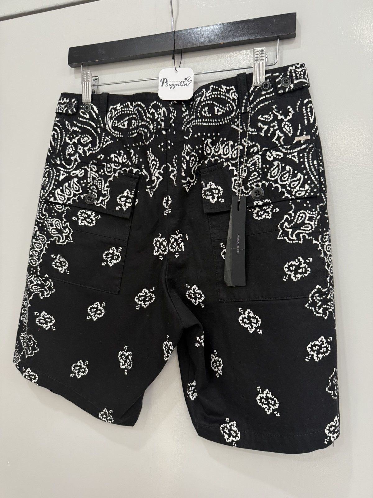 Amiri Amiri Bleached Bandana Shorts Size US 30 / EU 46 - 6 Thumbnail