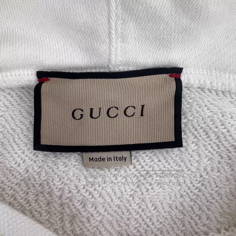 Gucci Gucci Beige logo pattern hooded long-sleeved sweatshirt Size US M / EU 48-50 / 2 - 6 Thumbnail