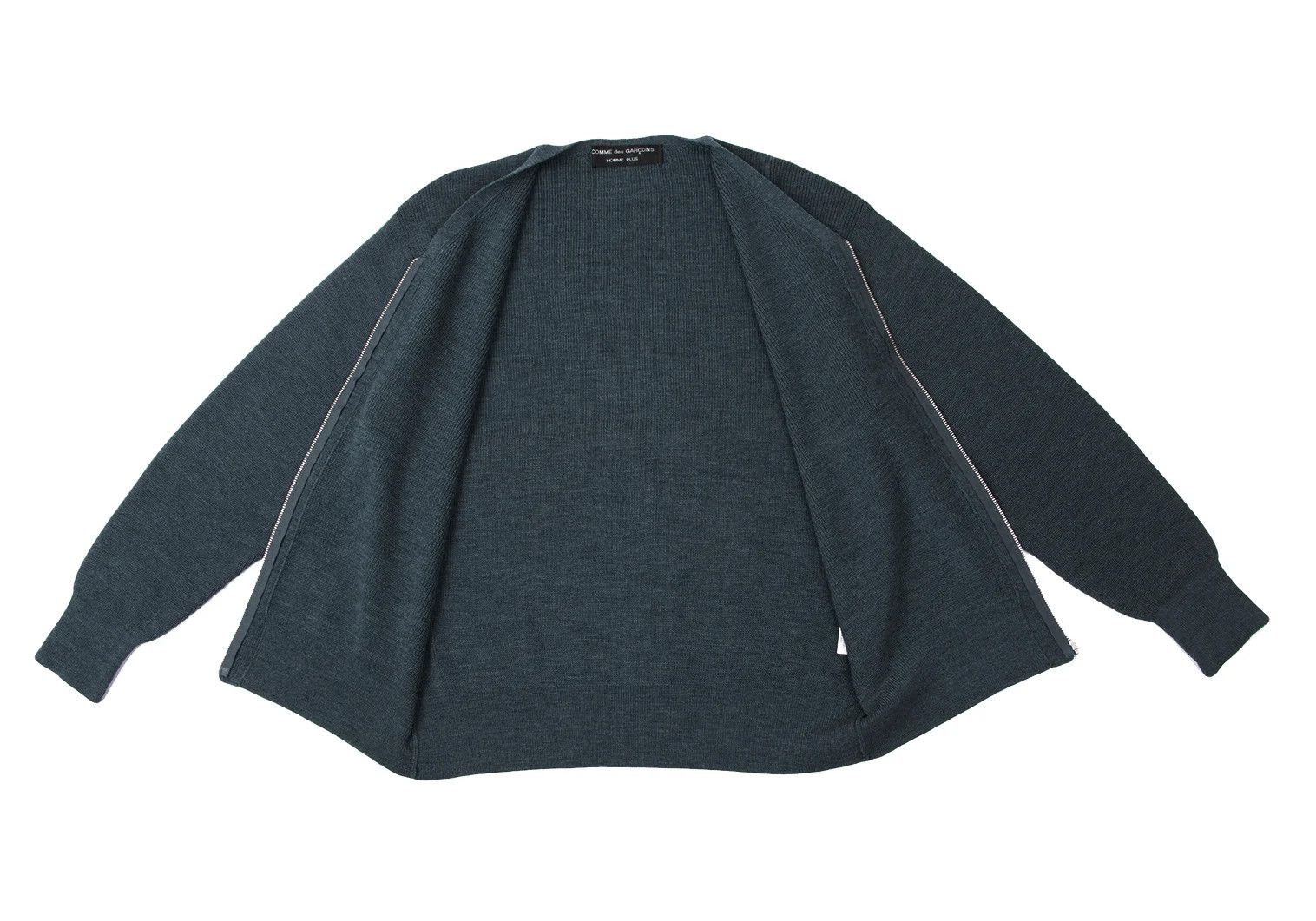 Comme des Garcons Homme Plus Wool Zip Knit Cardigan in Blue, Size M Size US M / EU 48-50 / 2 - 9 Thumbnail