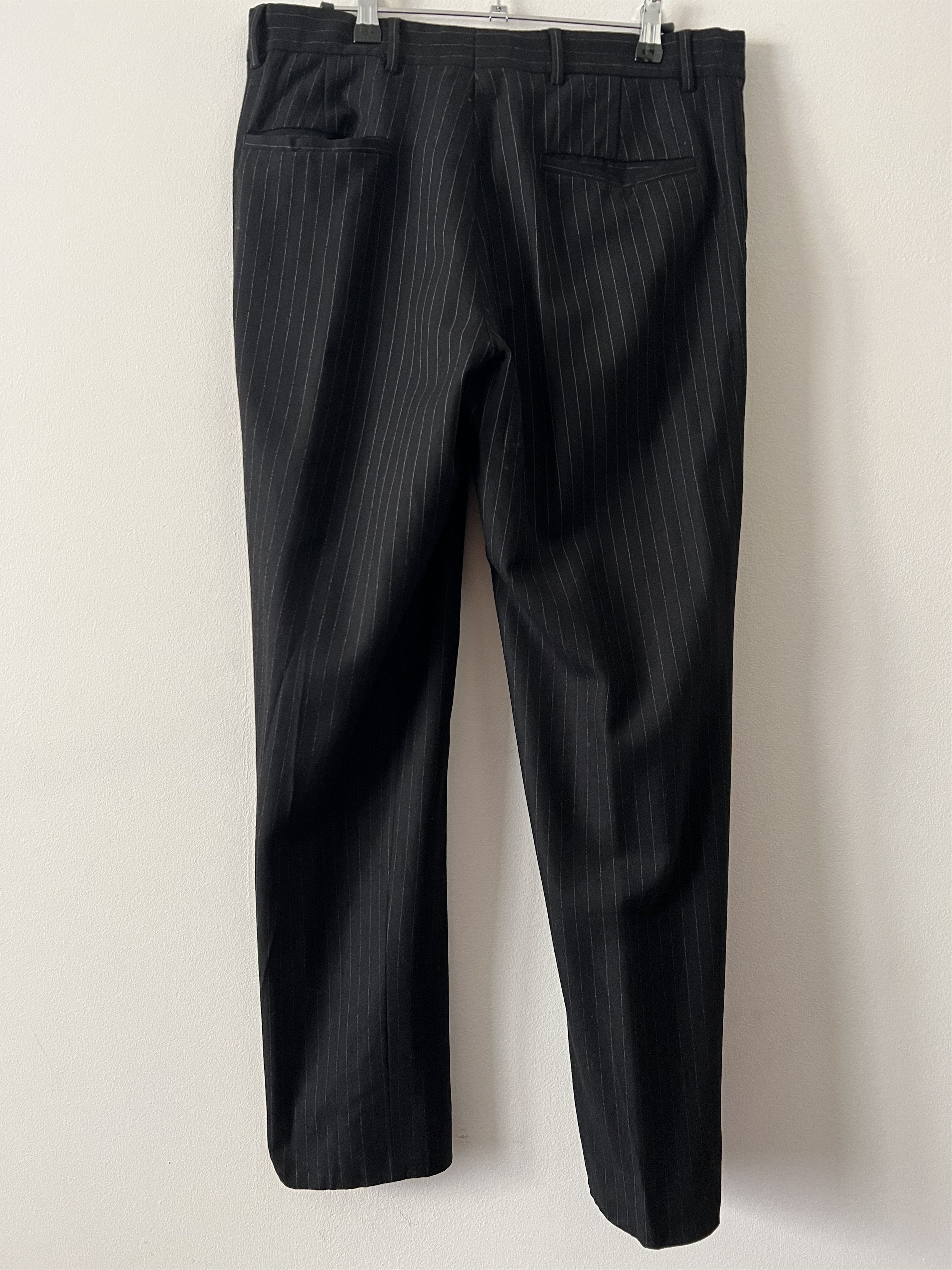 Miu Miu Pinstriped Trousers Virgin Wool Size US 34 / EU 50 - 5 Thumbnail