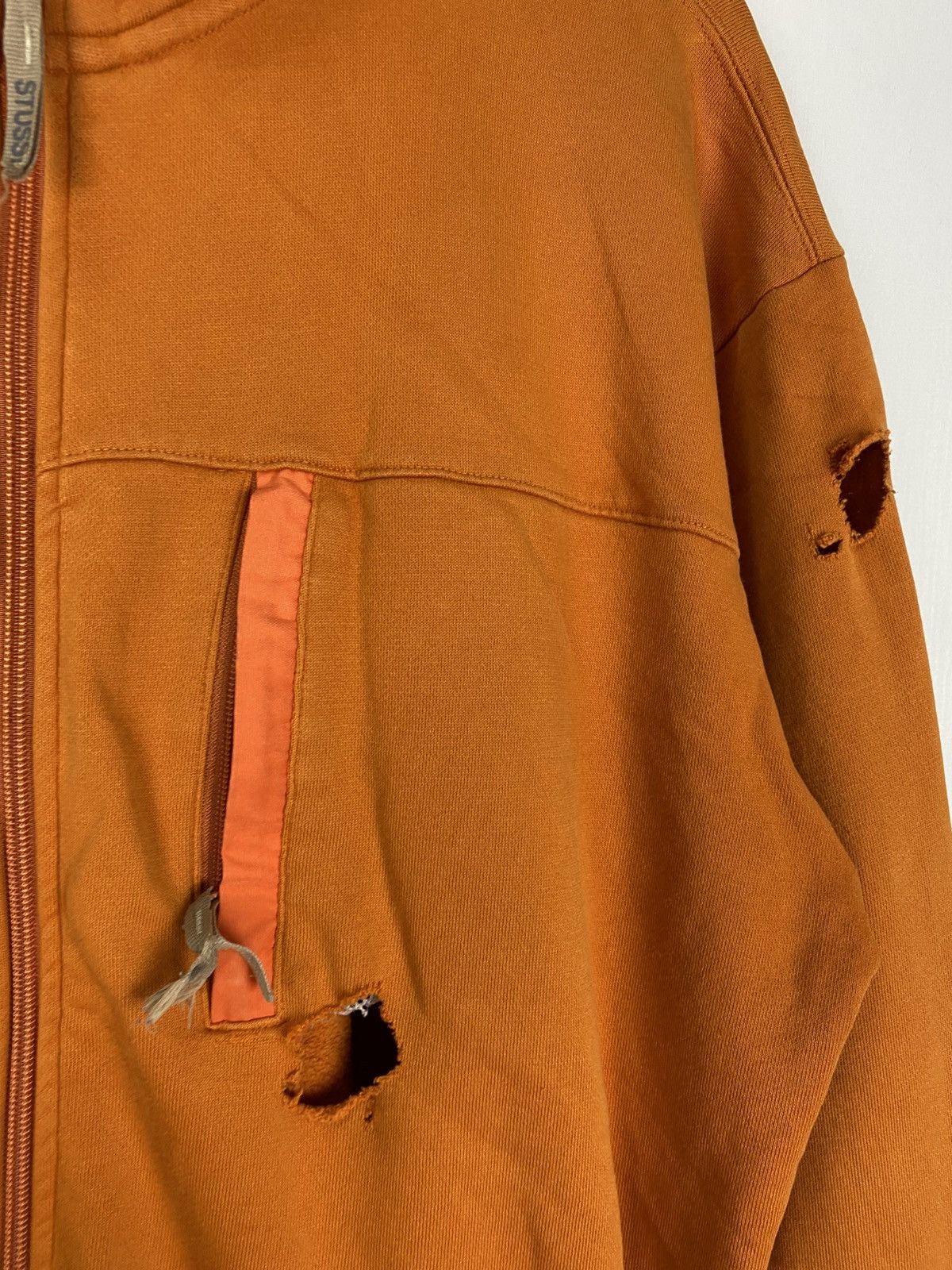 Stussy Stussy big hole distress style sweater Size US L / EU 52-54 / 3 - 8 Thumbnail
