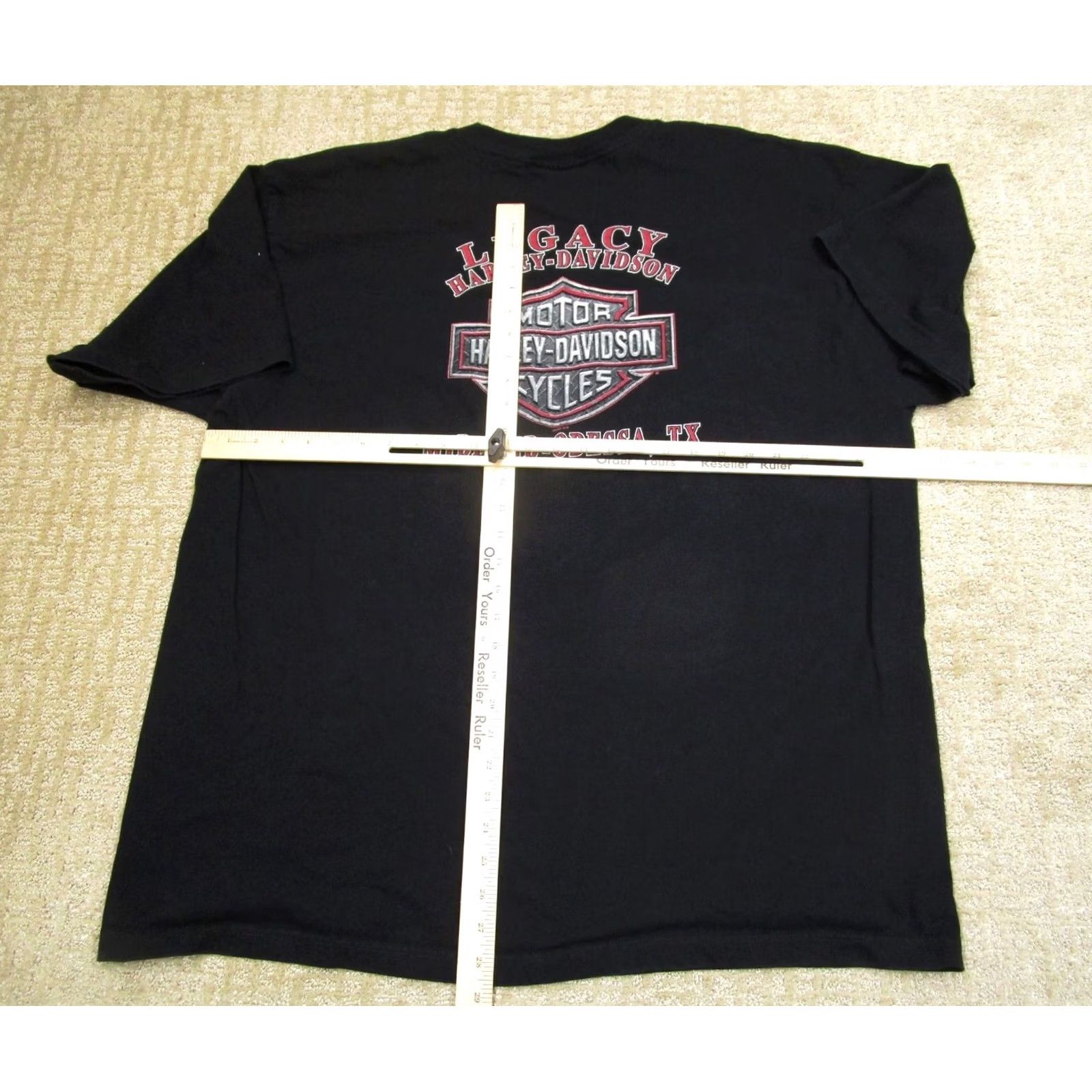 Harley Davidson Harley-Davidson Shirt Men 3XL Black USA Flag Flames Graphic Print T-Shirt Short Sleeve Crew Neck Motorcycles Biker Size US XXL / EU 58 / 5 - 5 Thumbnail