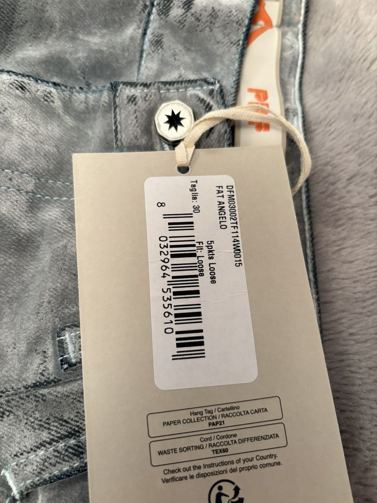 PDF PDF Channel Fat Angelo flock pant Size US 31 - 4 Thumbnail