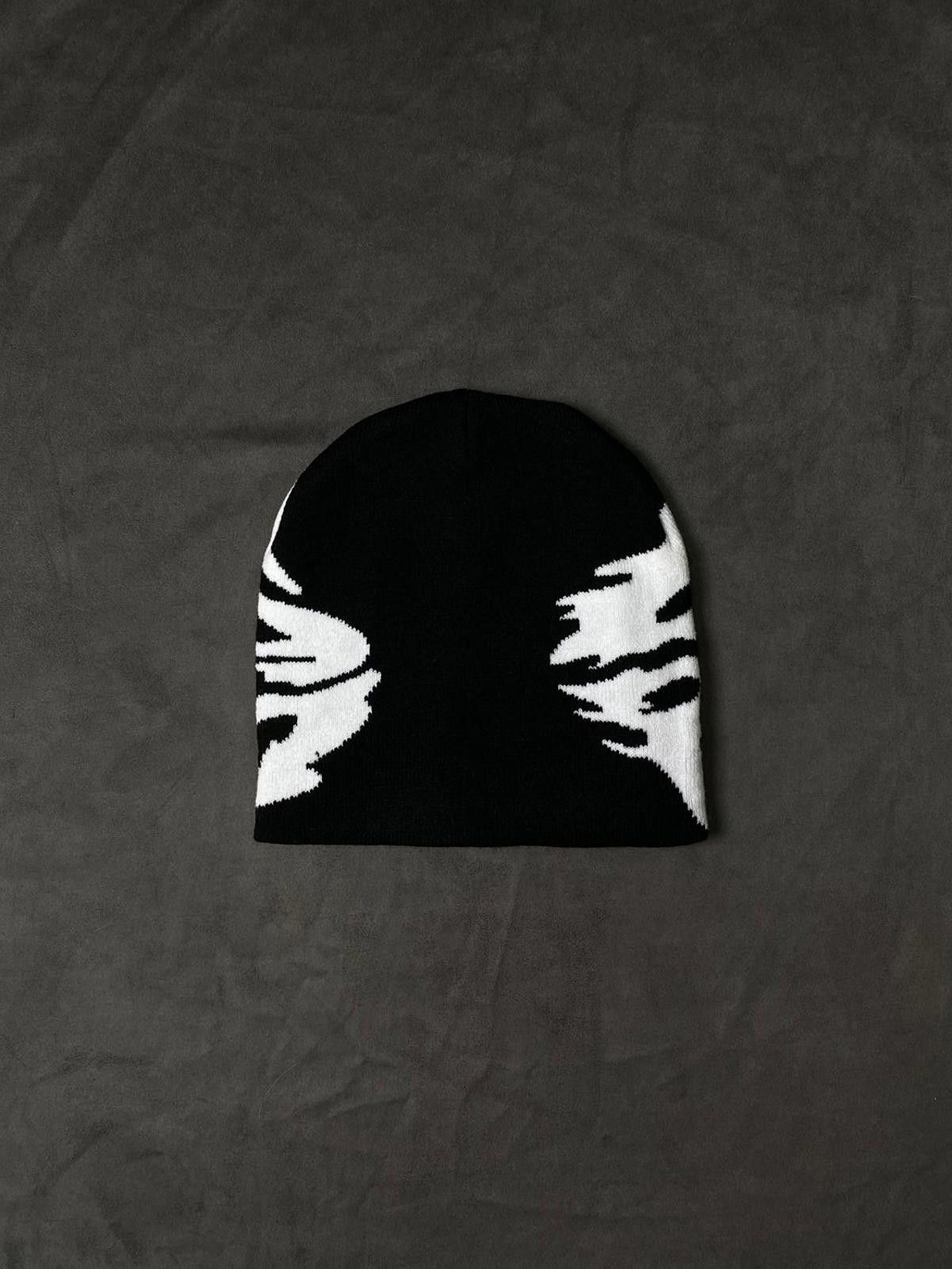 Japanese Brand Rare Life is Porno Spider No Cuff Knit Black Beanie OS Size ONE SIZE - 7 Thumbnail