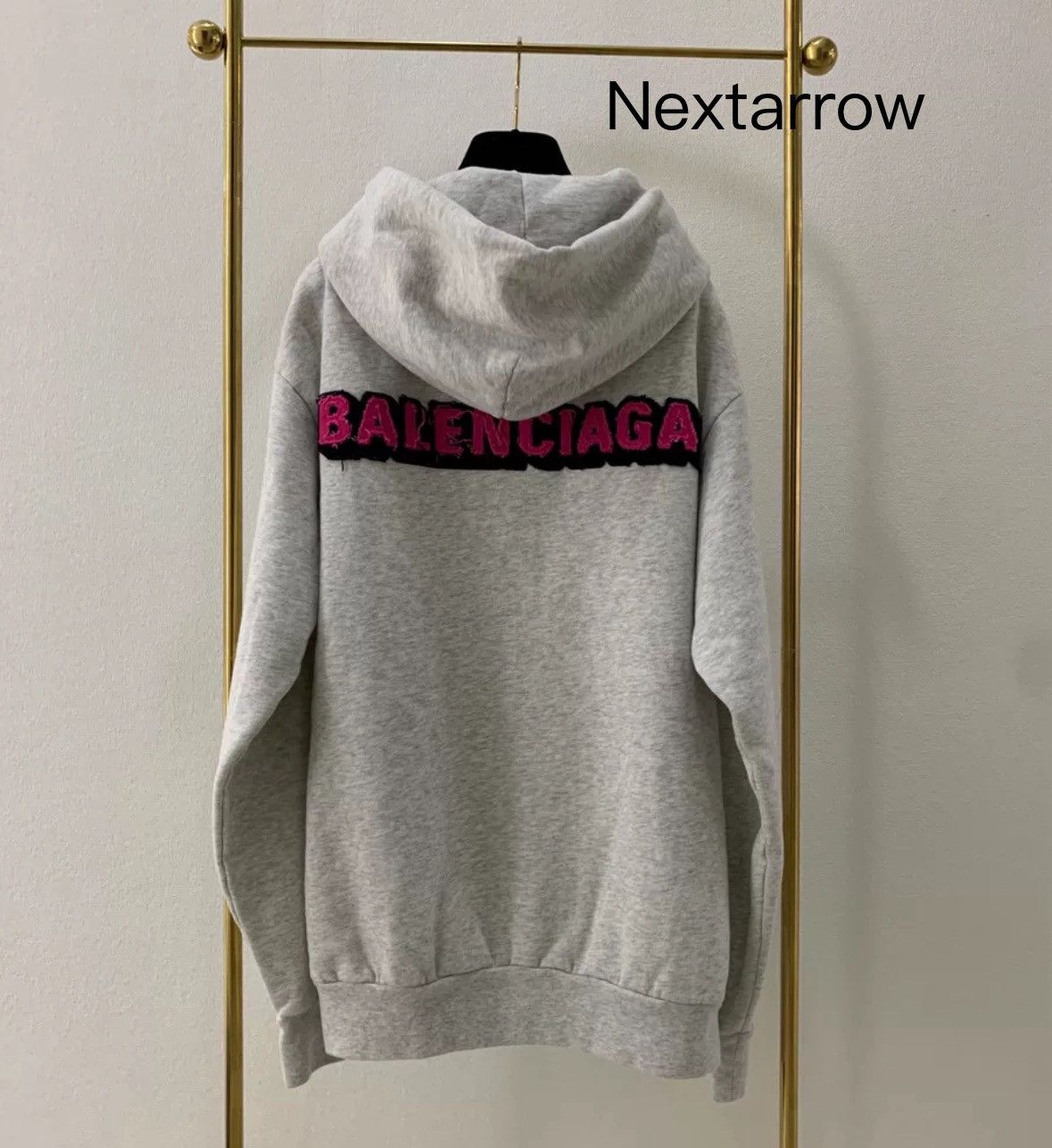 Balenciaga Balenciaga light grey hooded sweatshirt 2412-Nextarrow Size US M / EU 48-50 / 2 - 2 Thumbnail