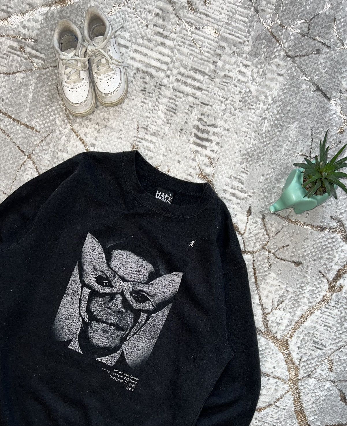 Hype Means Nothing × Vintage HYPE MEANS NOTHING BARACK OBAMA SWEATSHIRT Y2K SWEATSHIRT Size US L / EU 52-54 / 3 - 4 Thumbnail