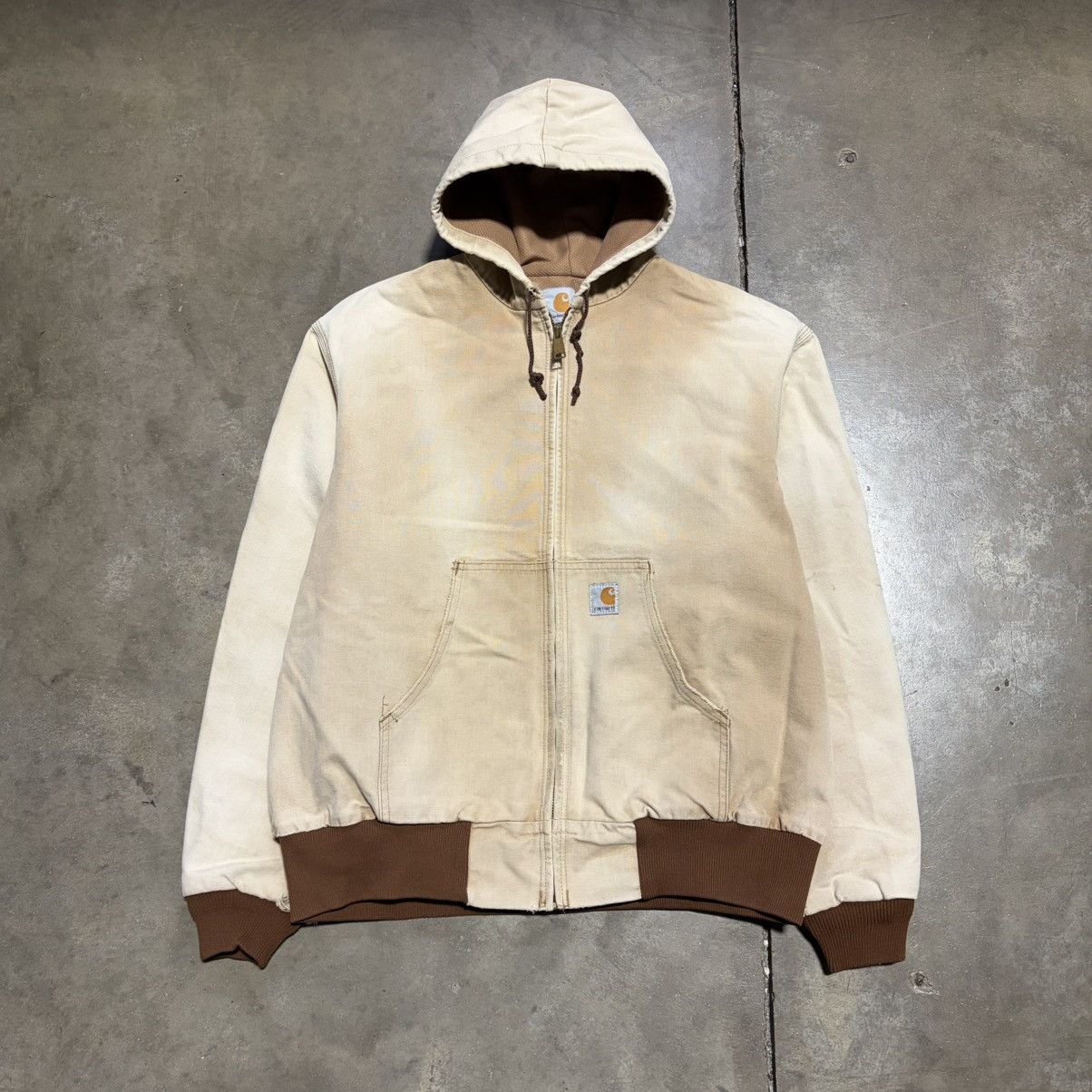 Carhartt Vintage 90s Carhartt Hooded Jacket Thermal Line JR106 J03 Size US XL / EU 56 / 4 - 7 Thumbnail