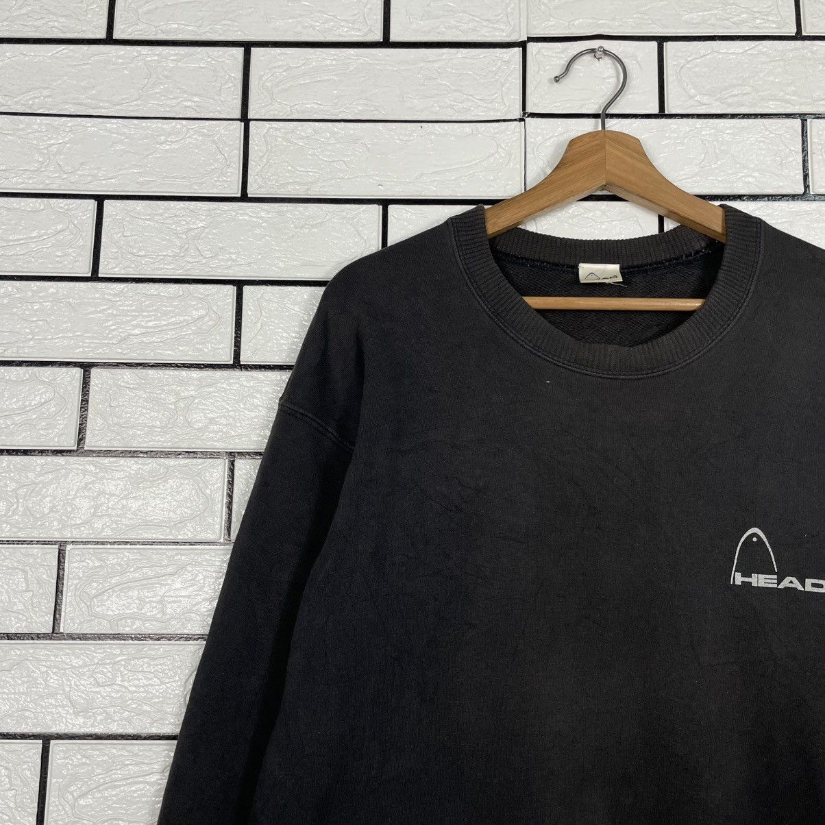 Japanese Brand Head Big Logo Black Sweatshirt Size US L / EU 52-54 / 3 - 6 Thumbnail