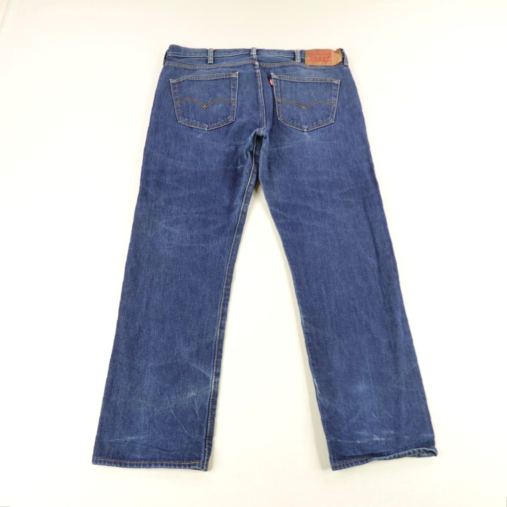 Levi's Levis Jeans Mens 38x32 Blue Denim 501 Button Fly Classic Straight Leg Red Tab jeans Mens 38x32 Blue Denim 501 Button Fly Classic Straight Leg Red Tab Size US 37 - 7 Thumbnail