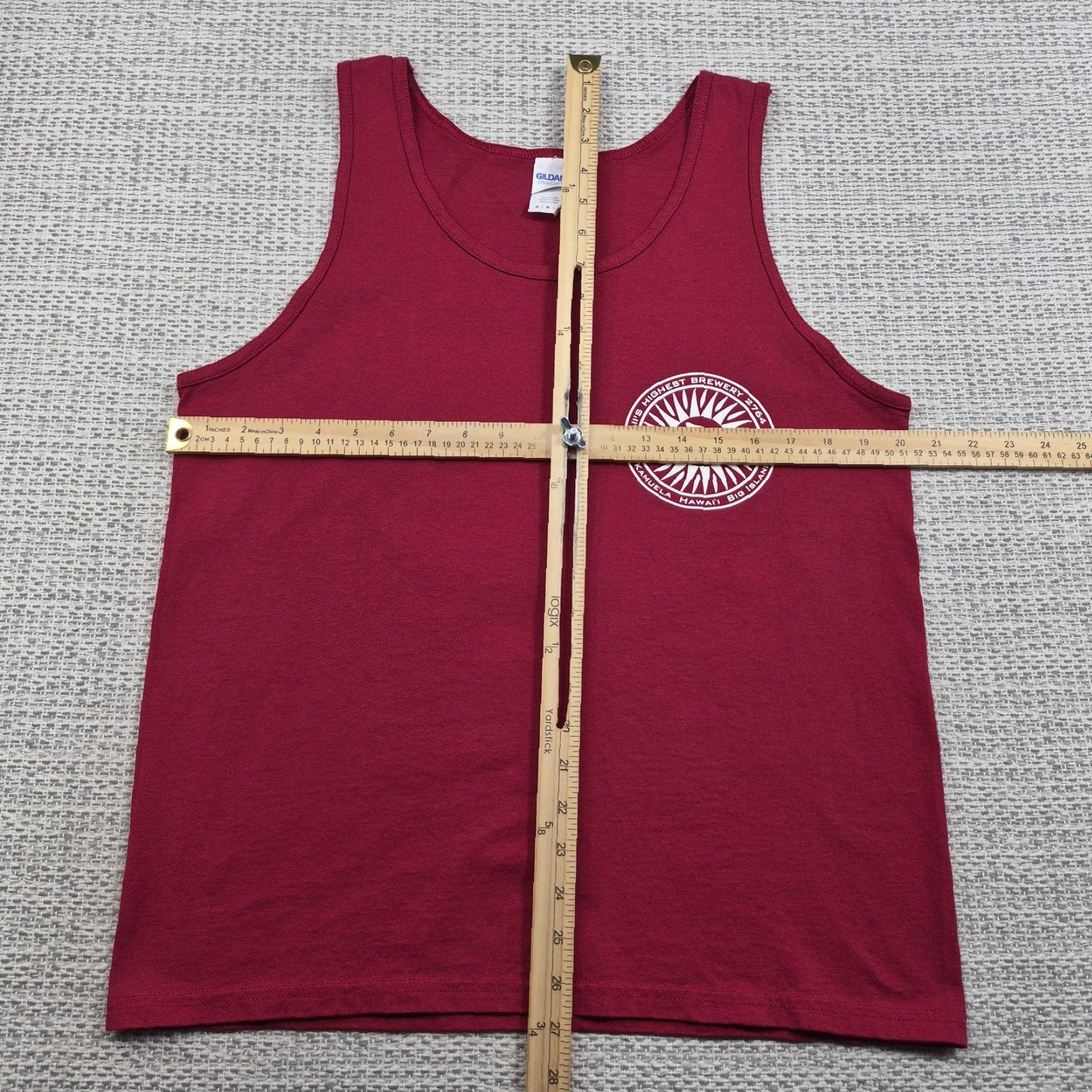 Gildan Big Island Brewhaus Tank Top Mens Medium Red Hawaii Brewery Beer Graphic Tee Size US M / EU 48-50 / 2 - 7 Thumbnail