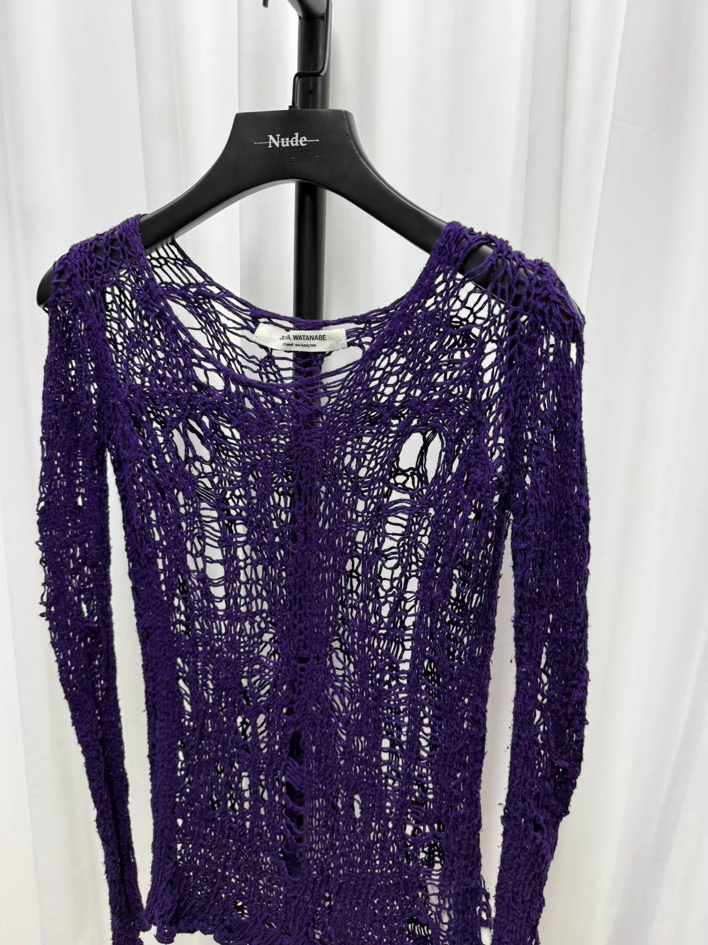 Junya Watanabe Junya watanabe Distressed Mesh Knit Sweater K20 Size S / US 4 / IT 40 - 4 Thumbnail