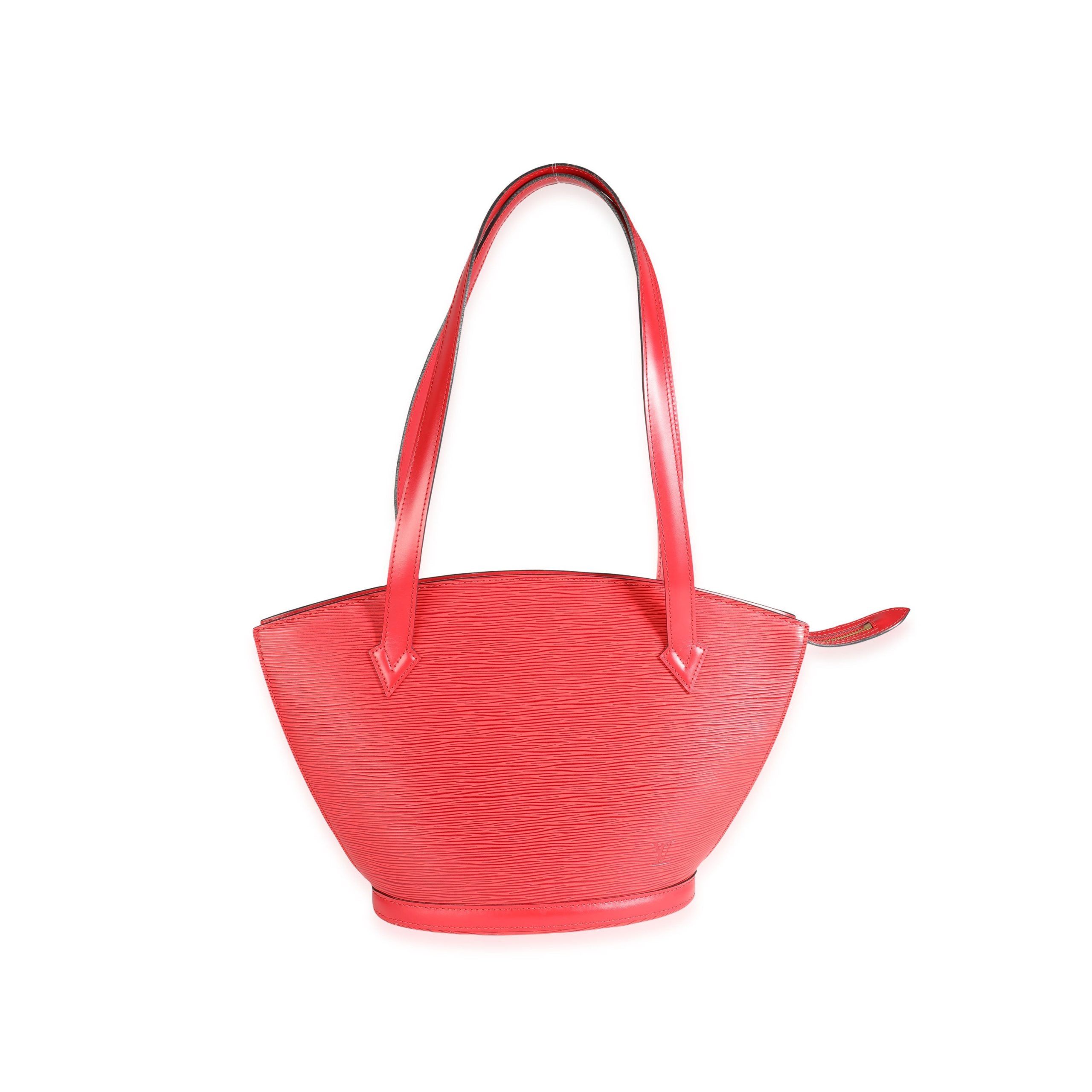 image of Louis Vuitton Red Epi Leather Saint Jacques Pm, Women's