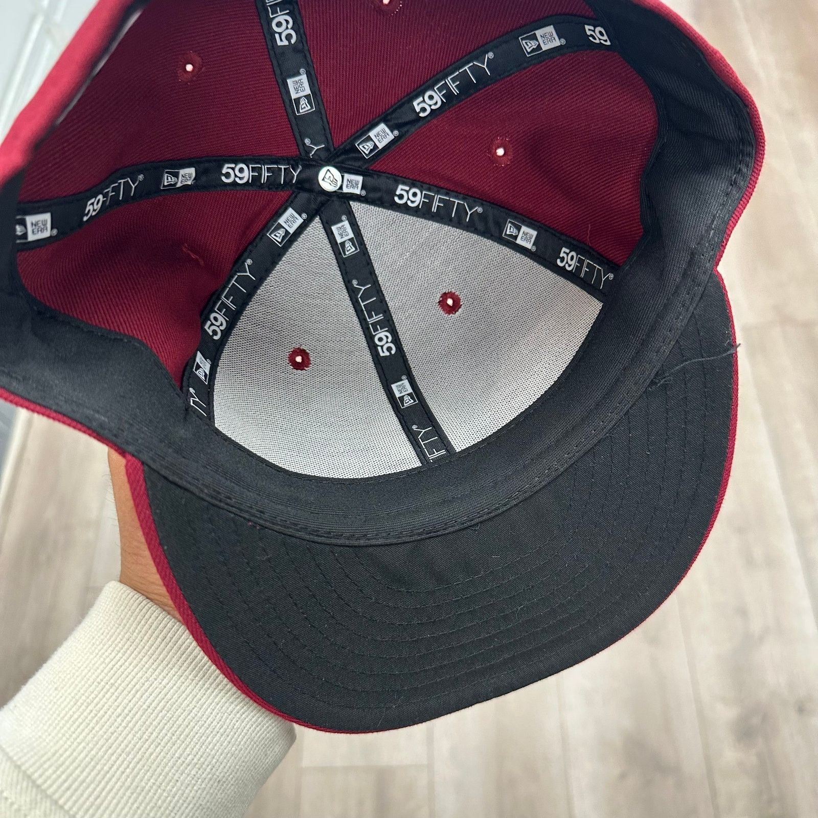 New Era New Era Philadelphia Phillies Burgundy Fitted Hat Size 7 5/8 Size ONE SIZE - 5 Thumbnail