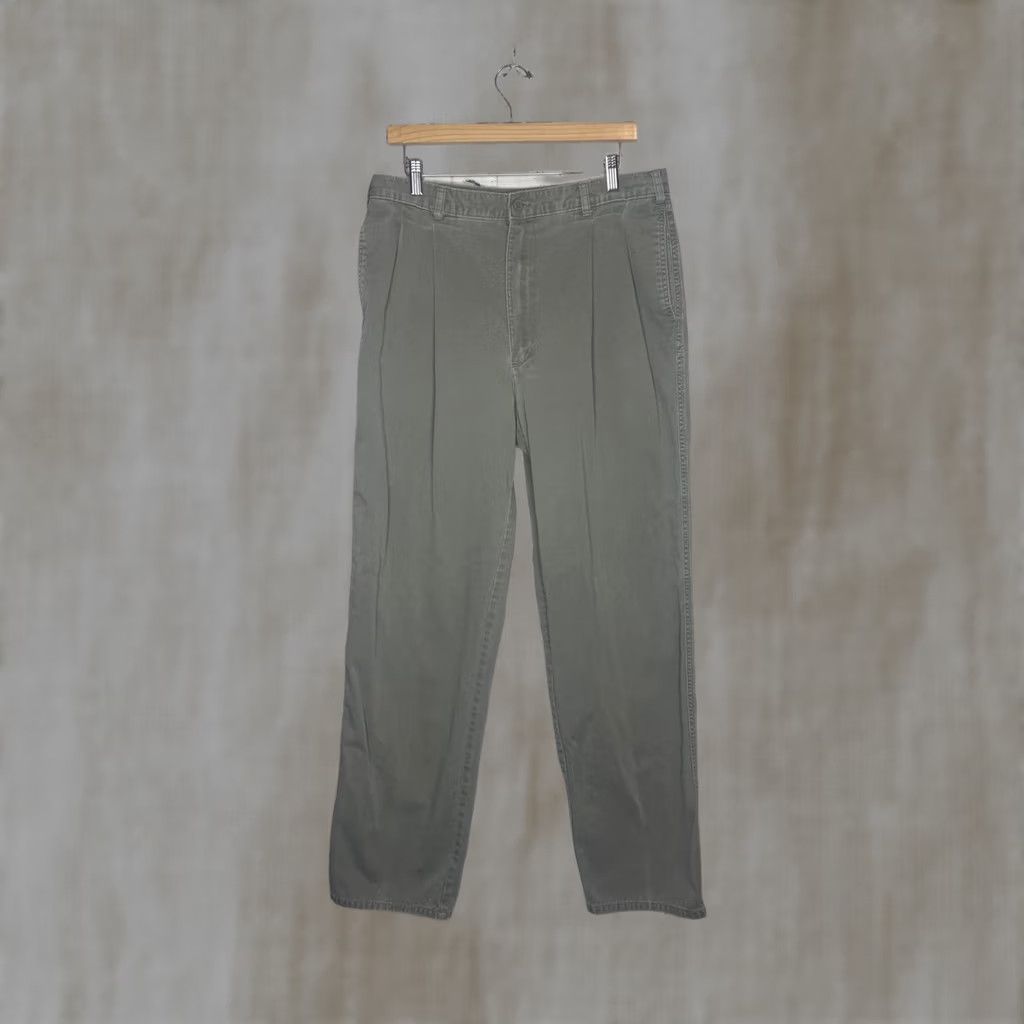 Dockers Dockers Mens Casual Pants Olive Green Size 38x34 Straight Leg Button Closure Cotton Size US 38 / EU 54 - 1 Thumbnail