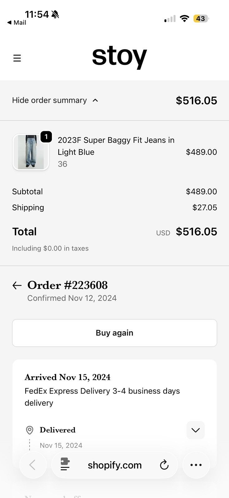 Acne Studios Acne Studios 2023m light blue paint splatter Size US 28 / EU 44 - 6 Thumbnail